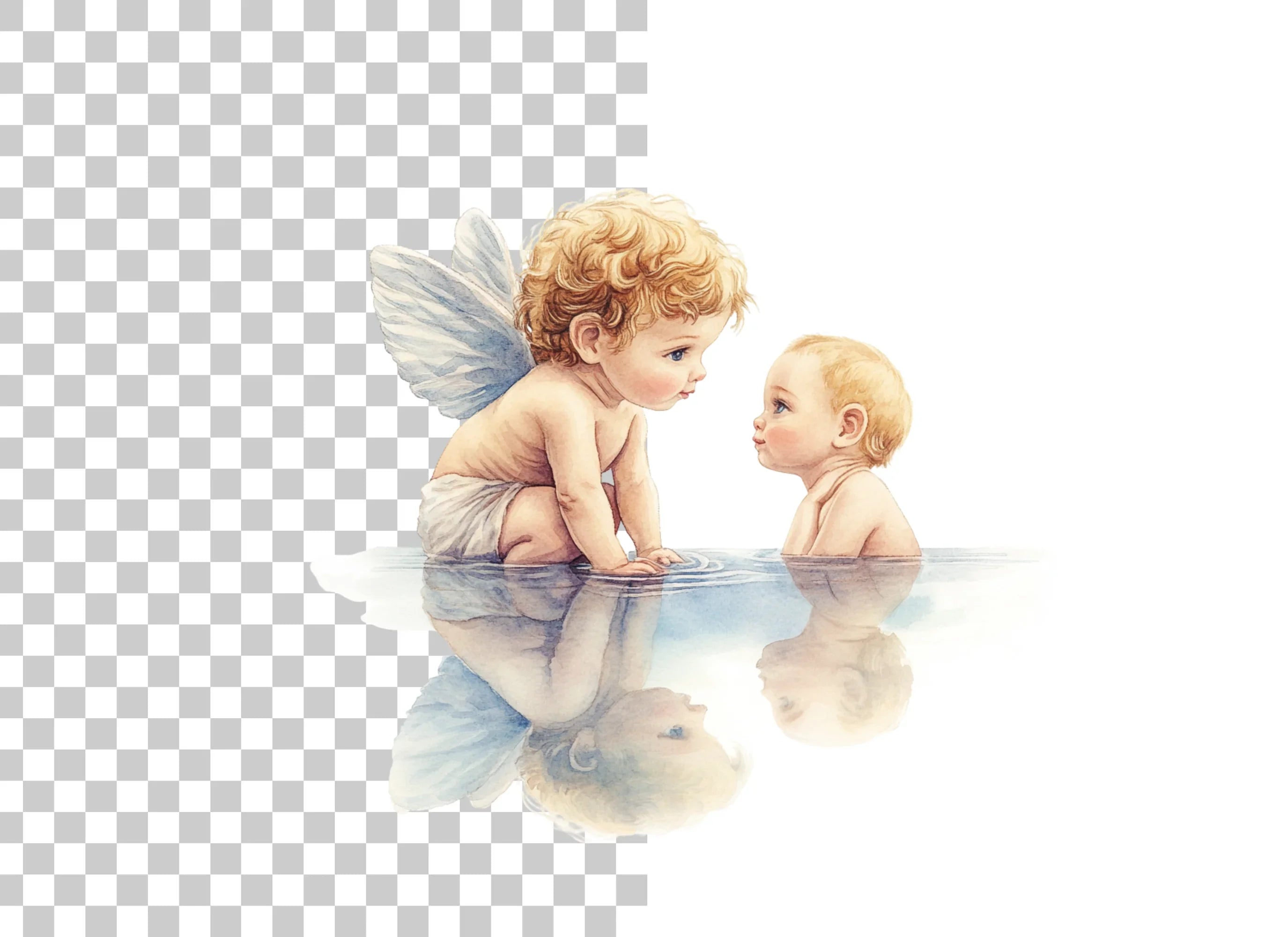 Sweet Baby Angels Clipart Bundle
