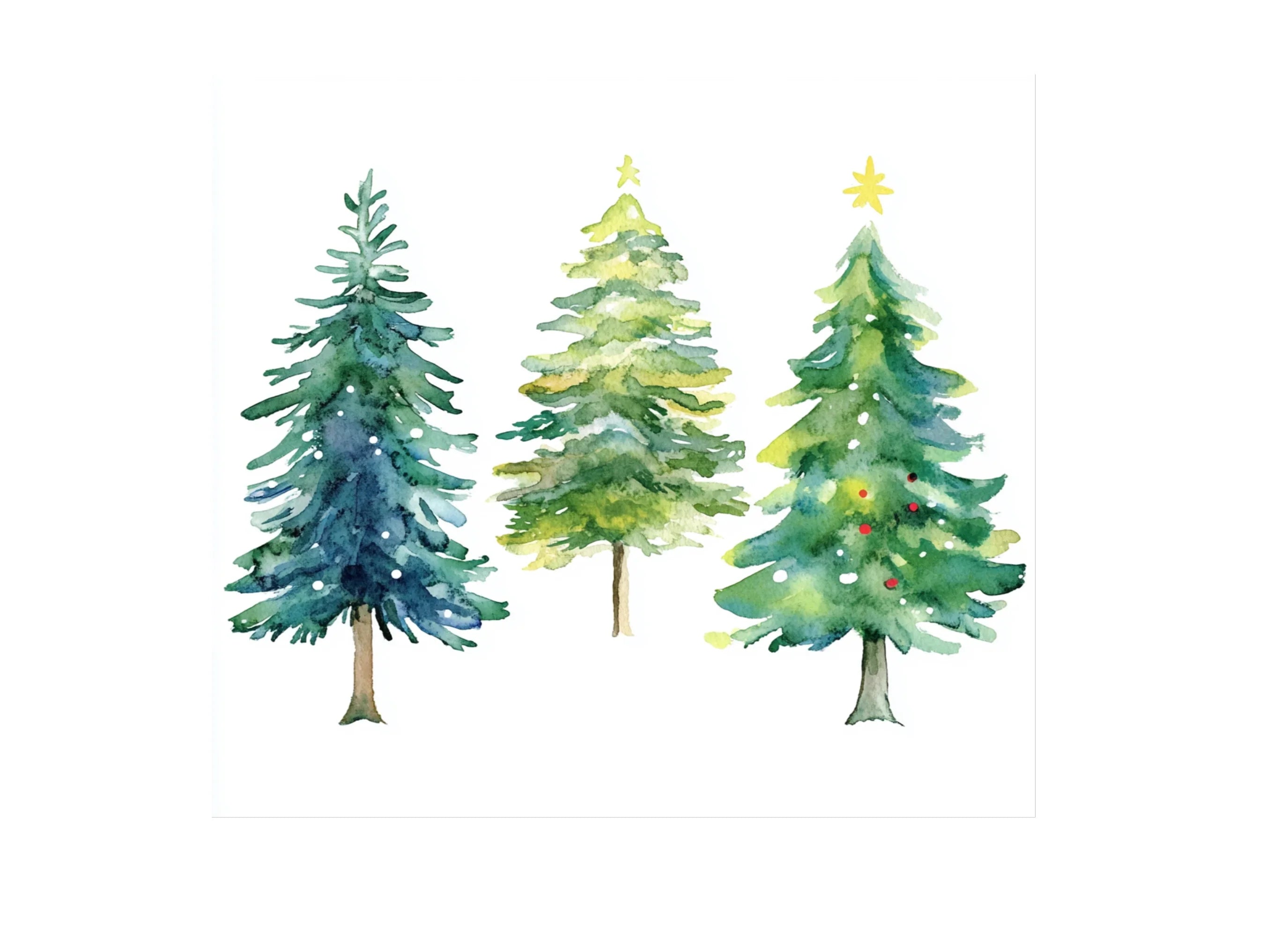 Christmas Trees Clipart Bundle