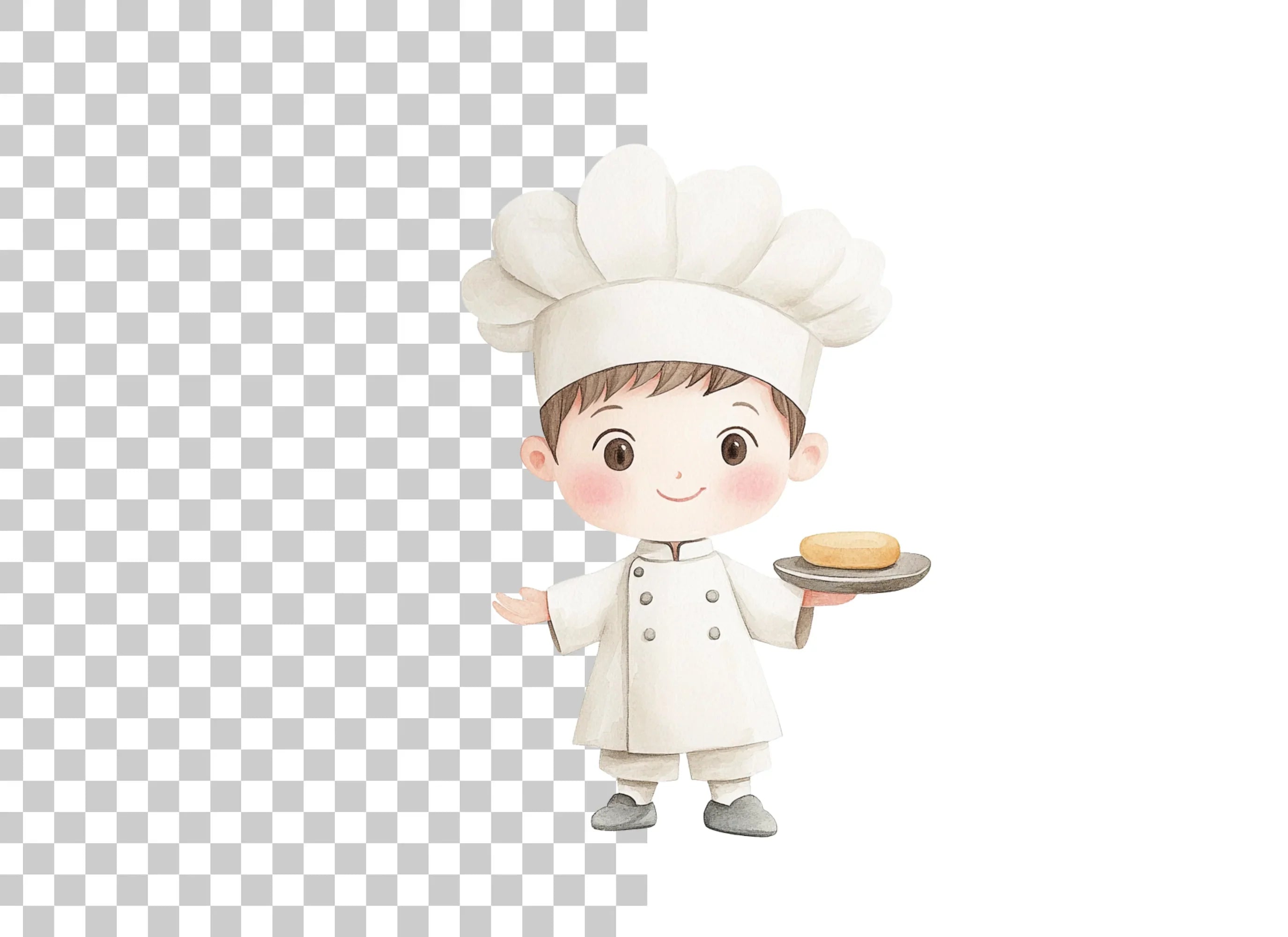 Cute Little Chef Clipart Bundle