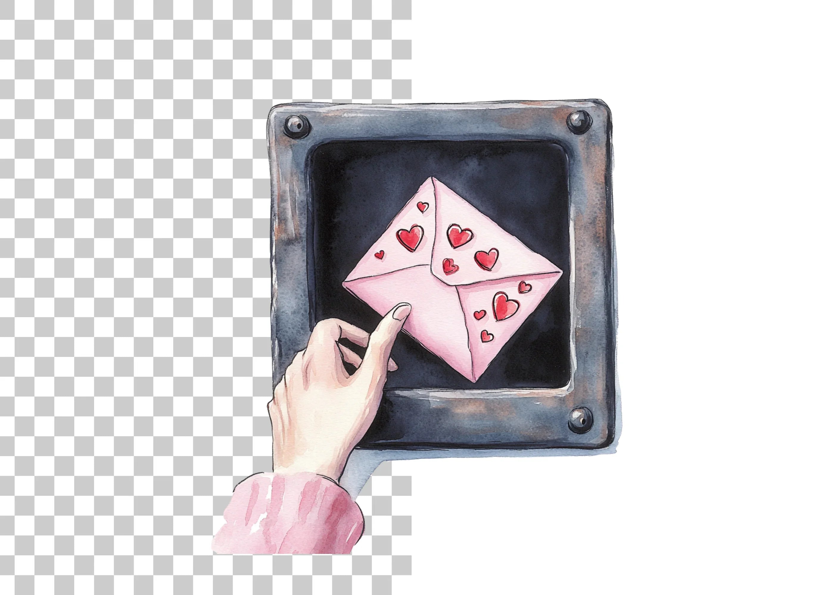 Love Letter Mailbox Clipart Bundle