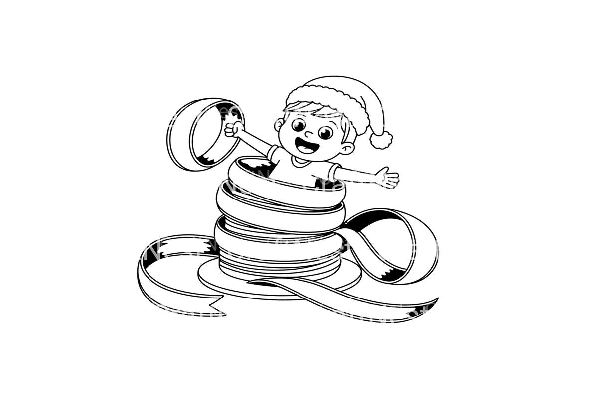 Festive Ribbon Fun Coloring Books
