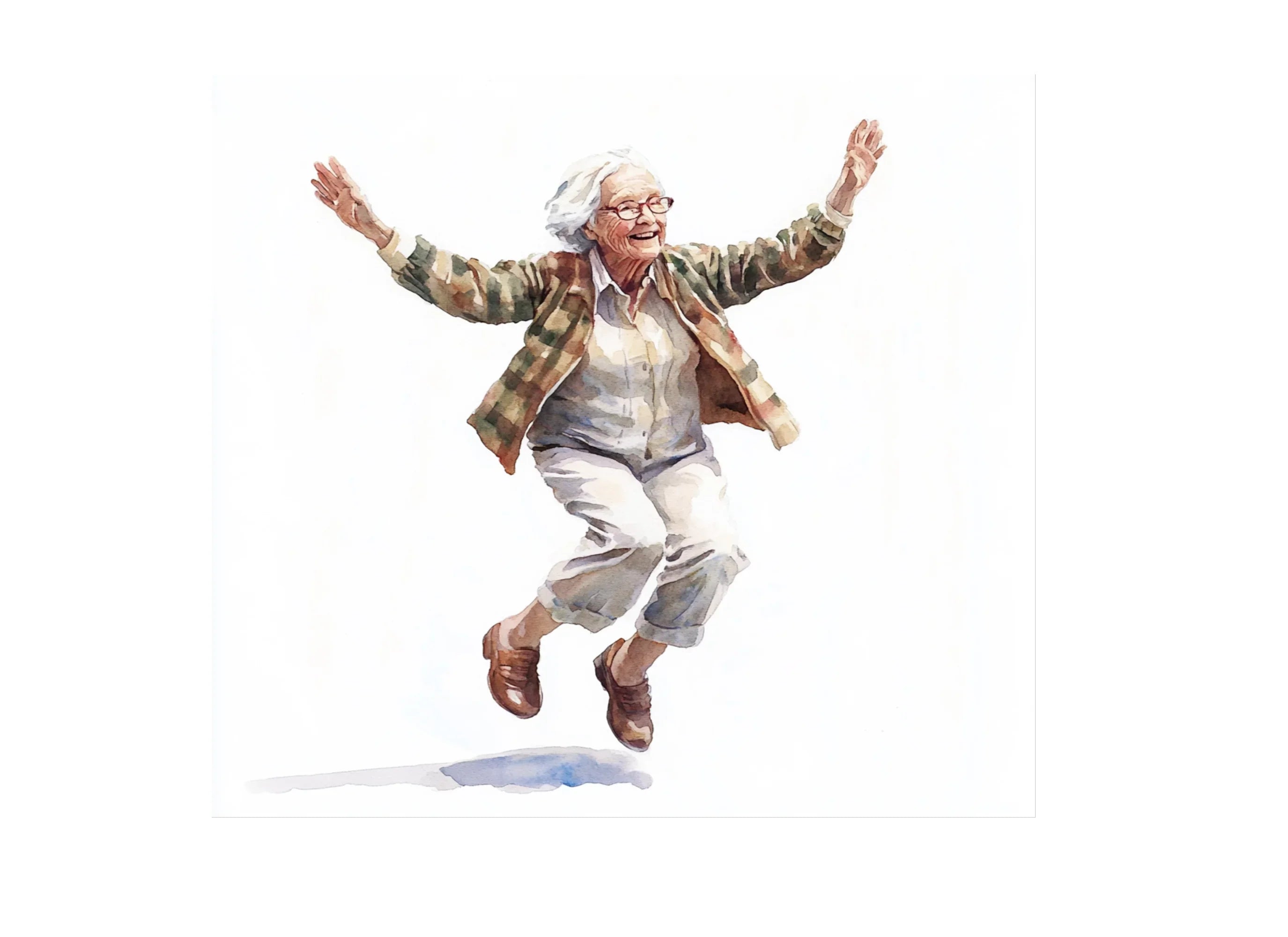 Joyful Senior Women Clipart Bundle