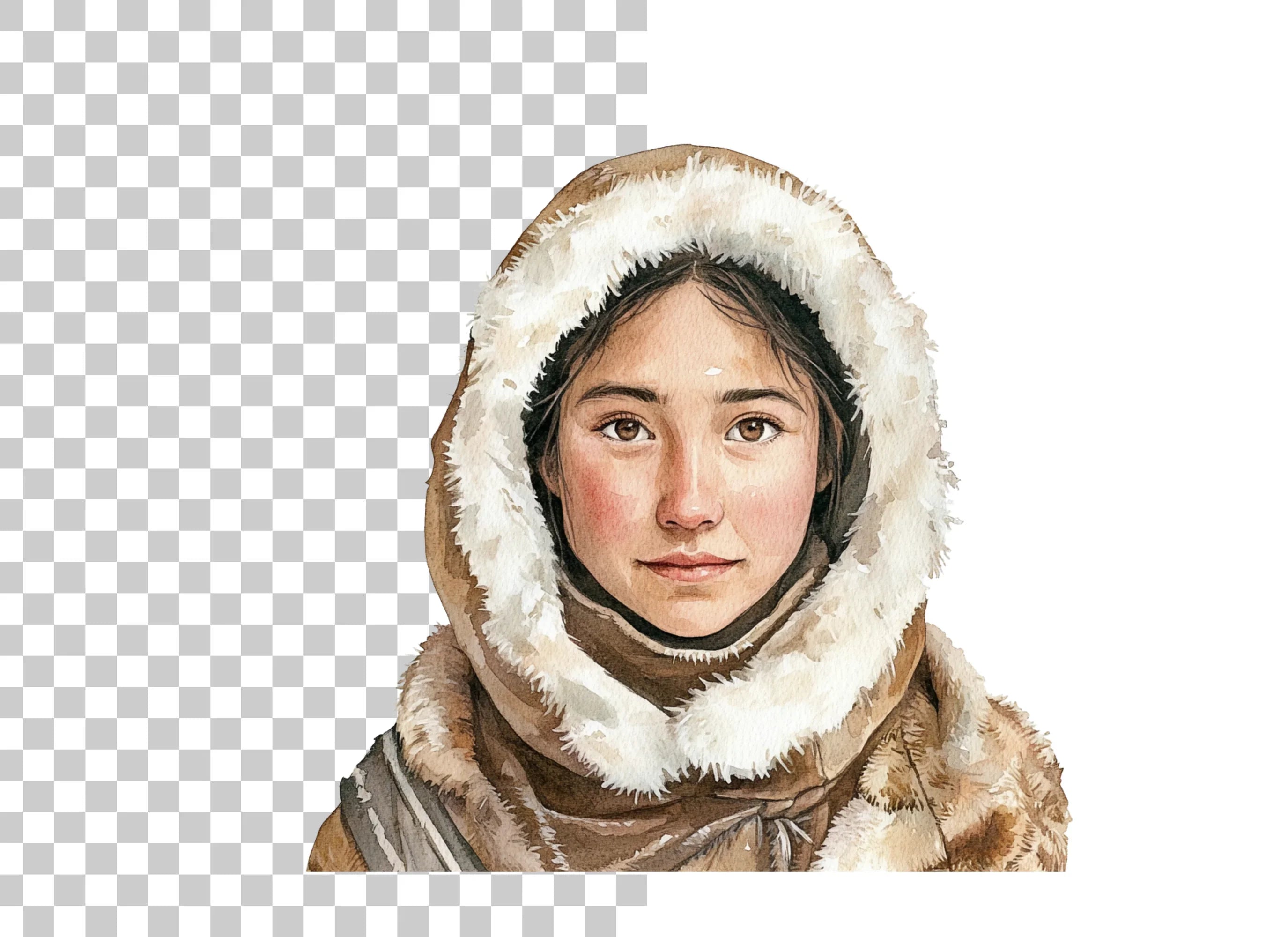 Inuit Children Clipart Bundle