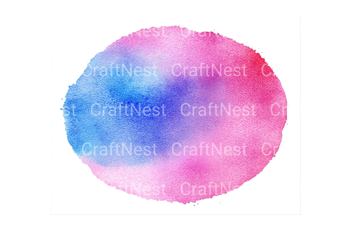 Pink And Blue Circle Clipart Bundle