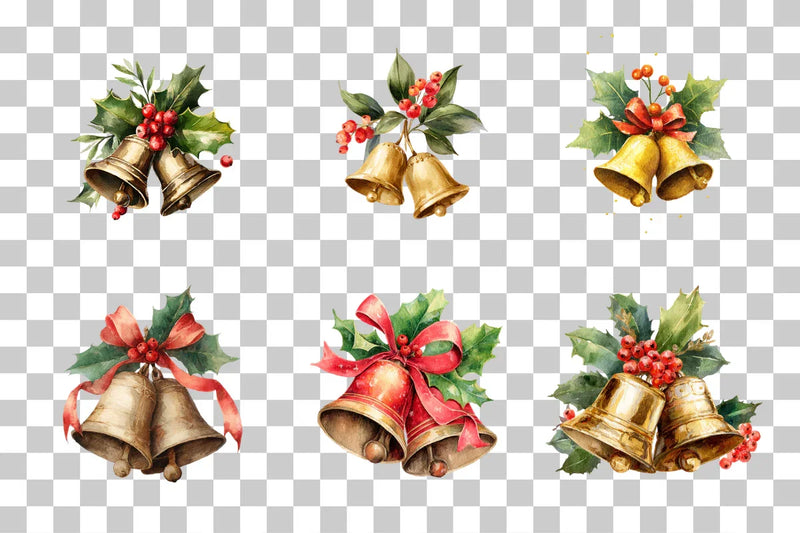 Christmas Bell Clipart Bundle - CraftNest - Digital Crafting and Art
