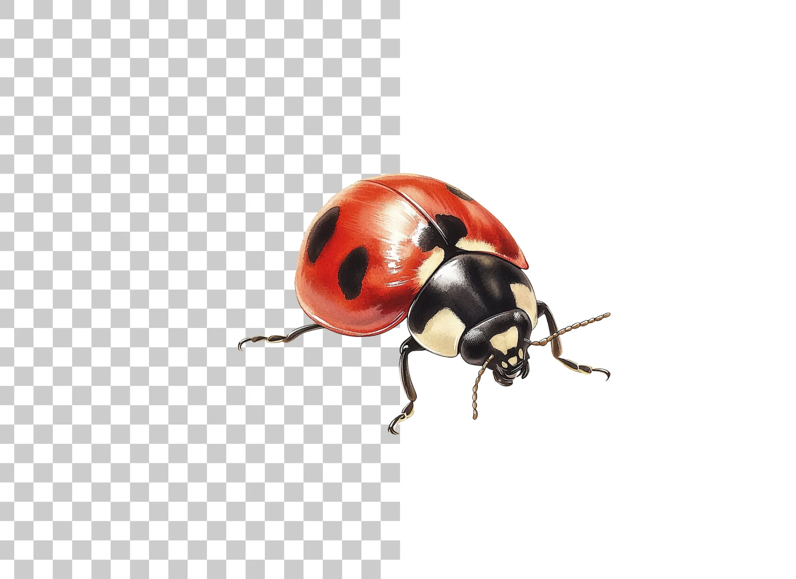 Realistic Ladybug Clipart Bundle