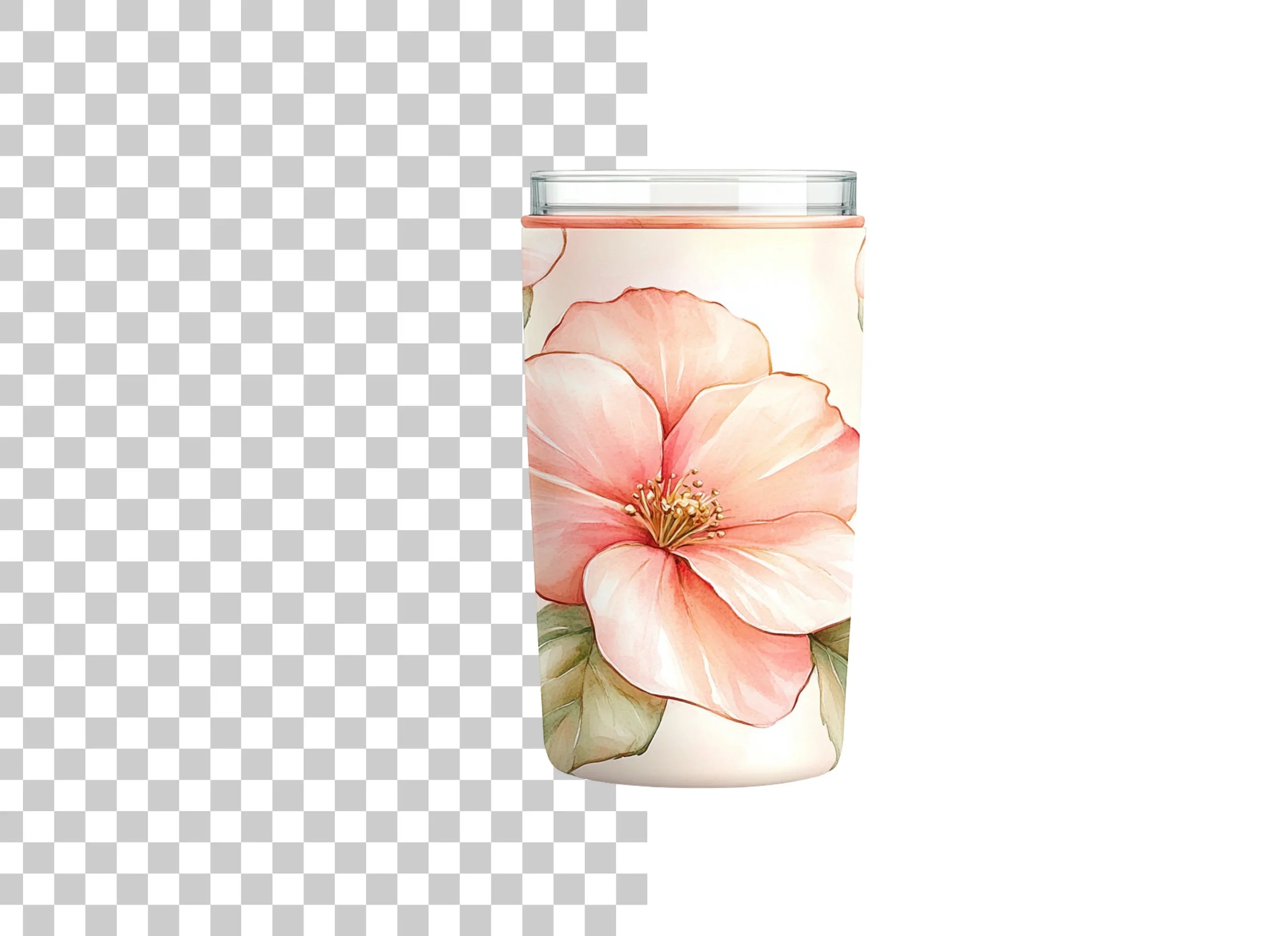 Large Bloom Tumbler Clipart Bundle