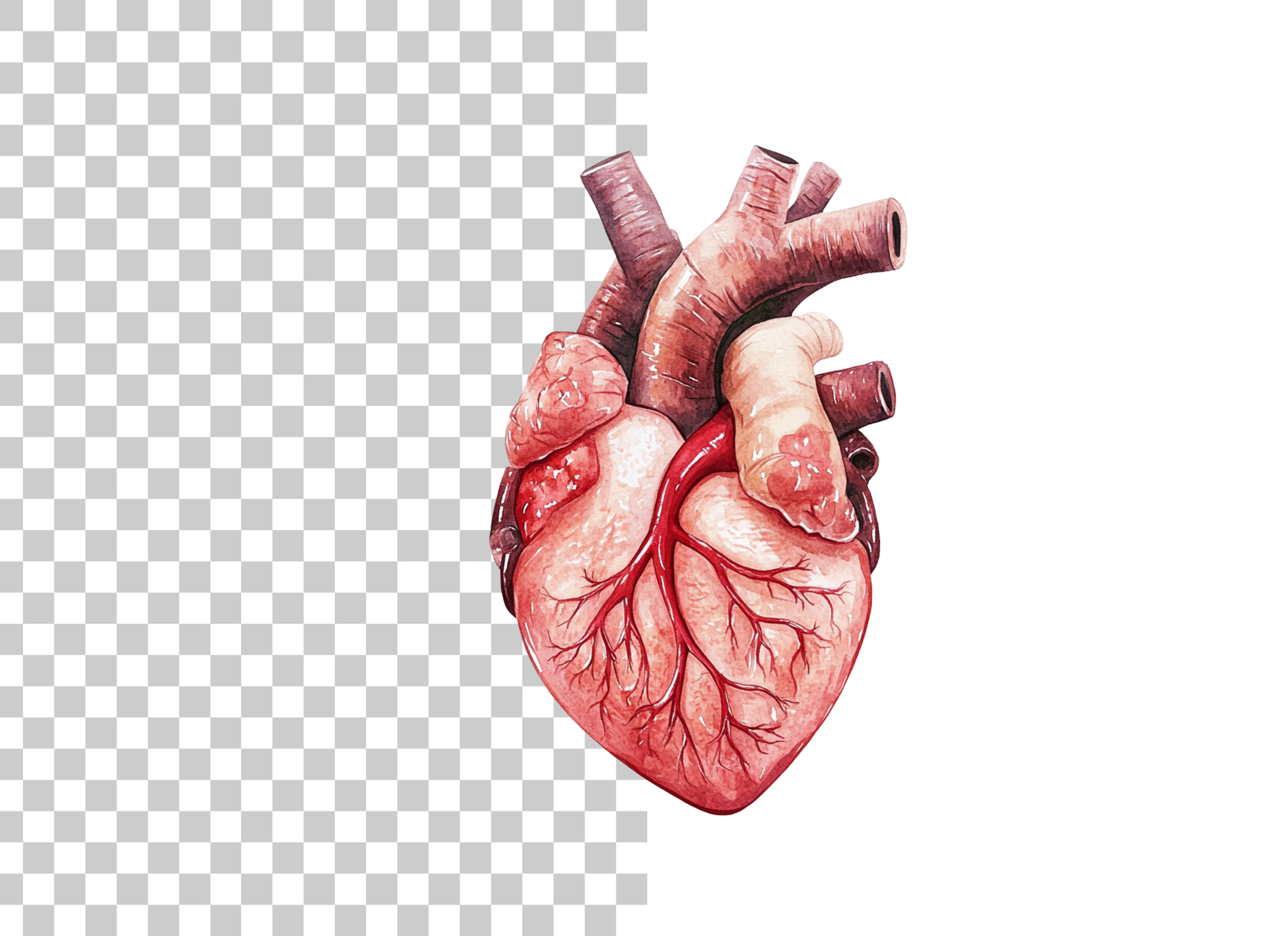 Anatomical Human Heart Clipart Bundle