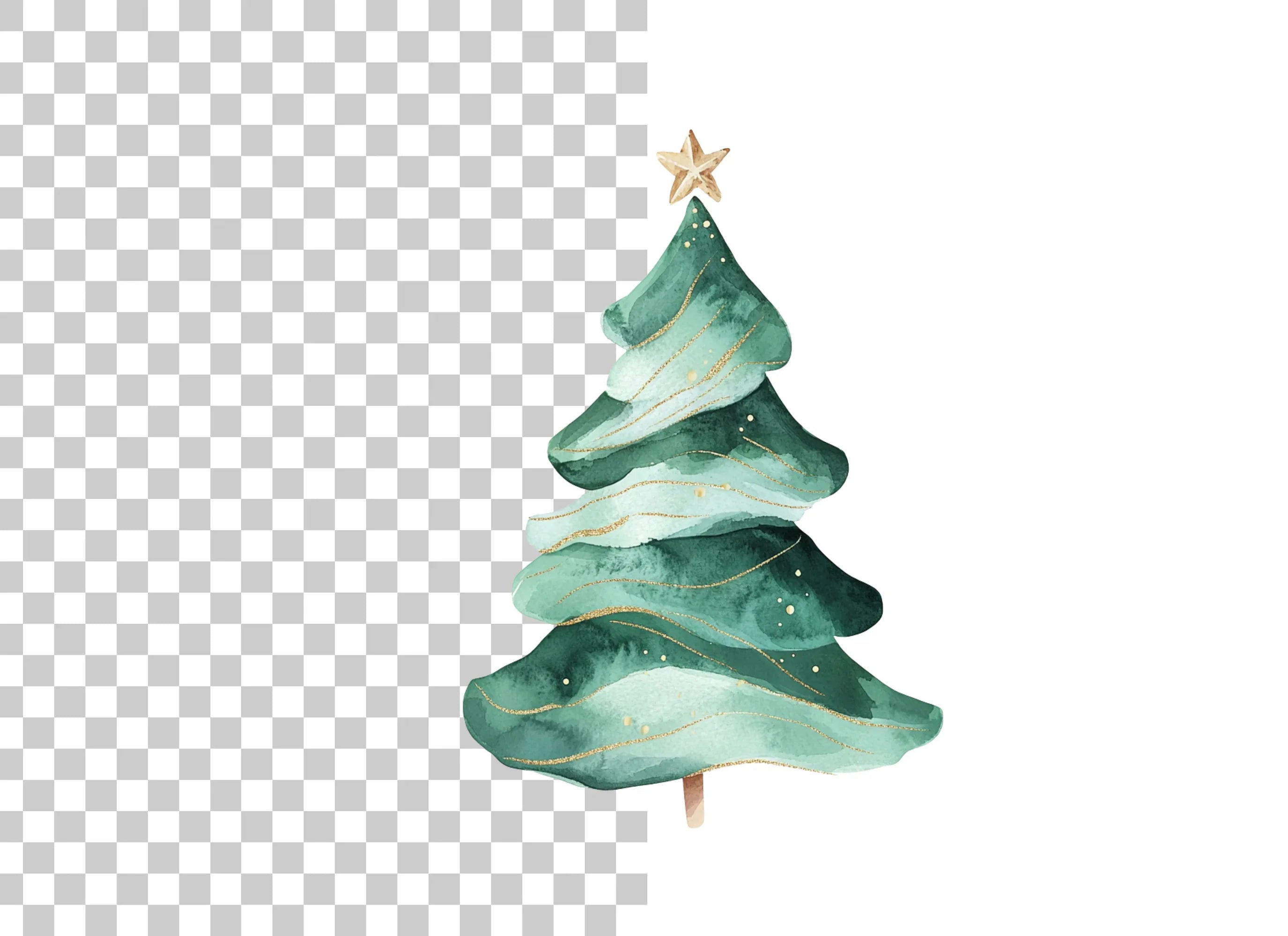 Christmas Trees Clipart Bundle