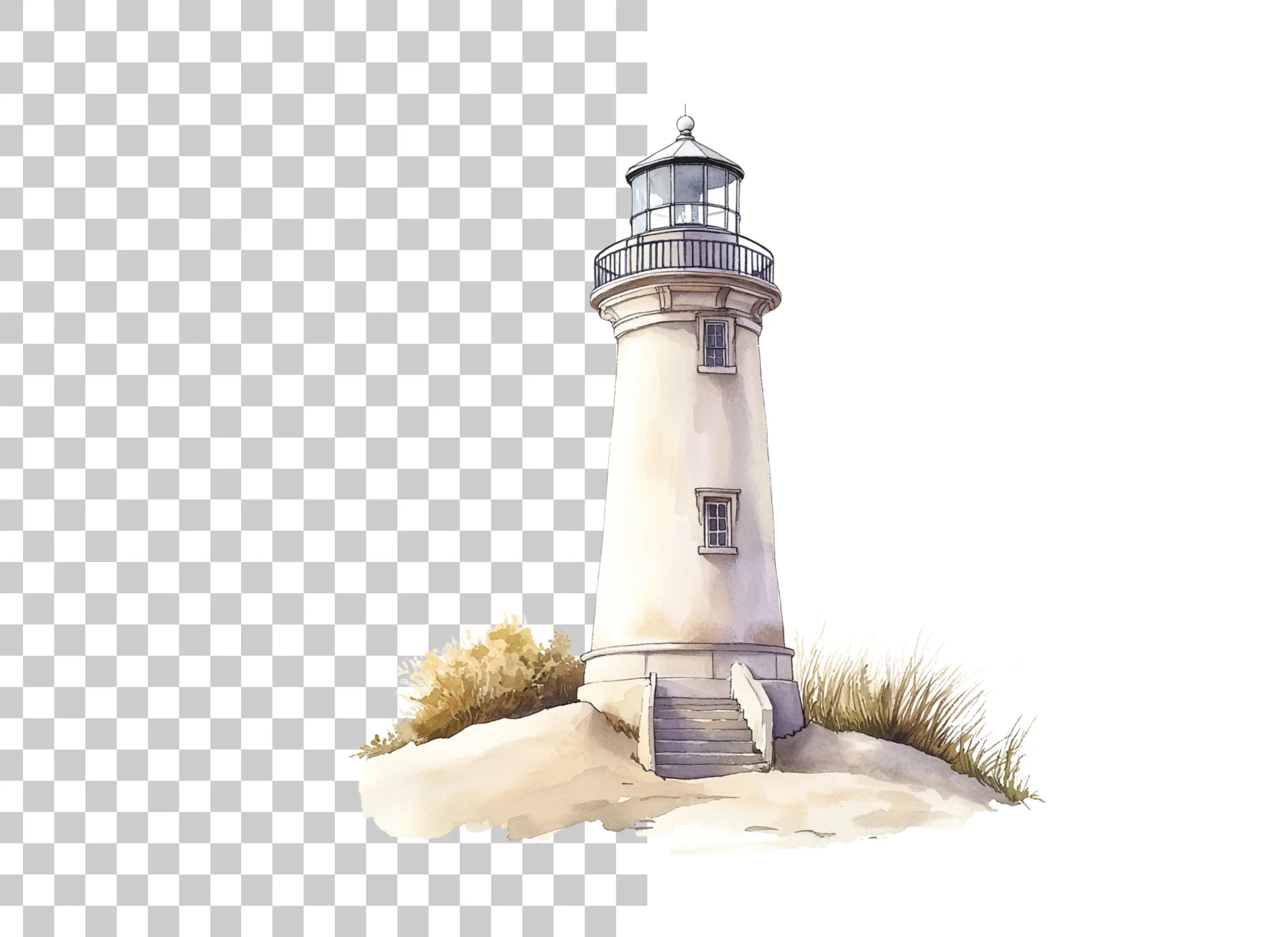 Elegant Lighthouse Clipart Bundle