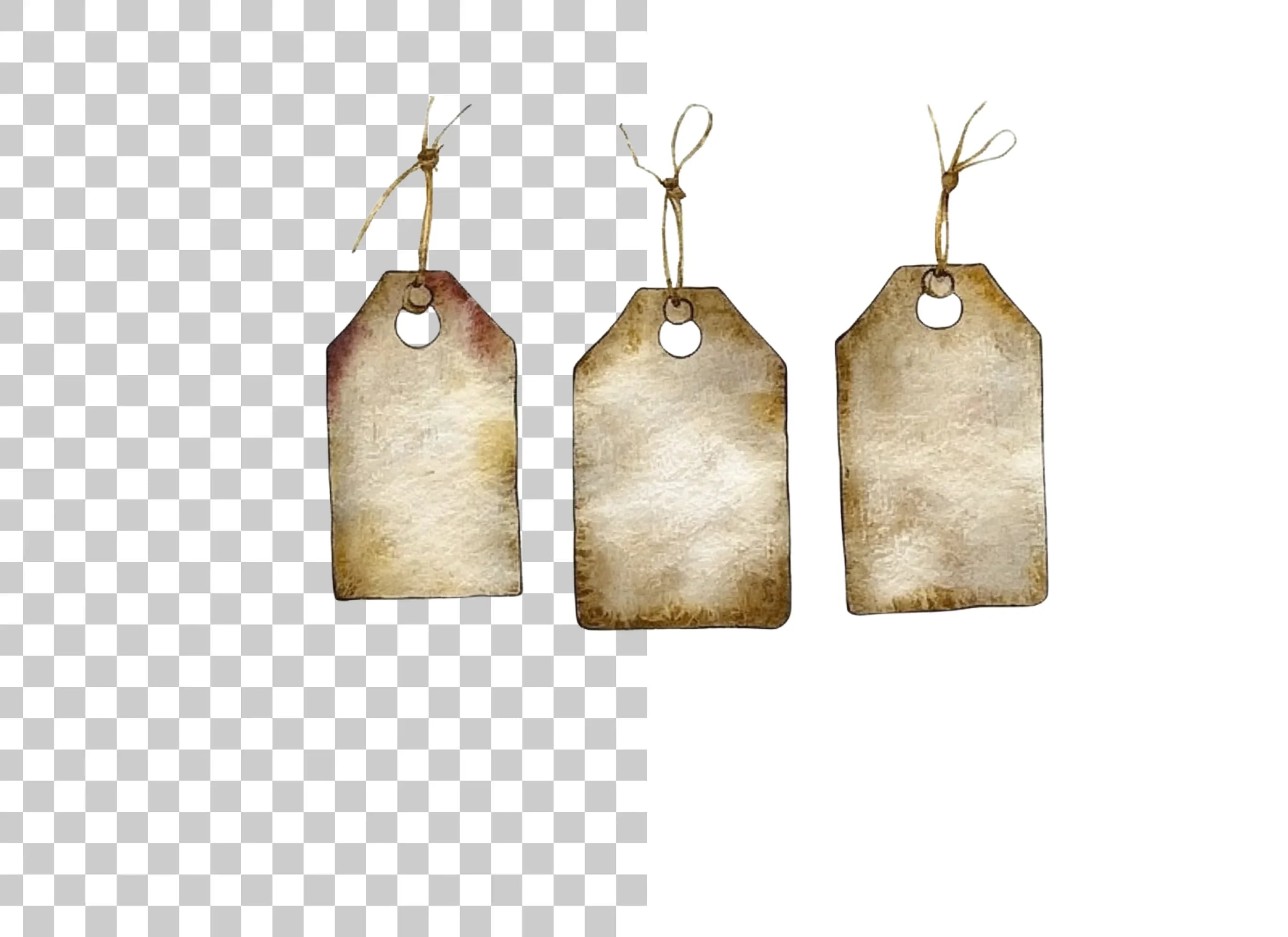 Vintage Tags Clipart Bundle
