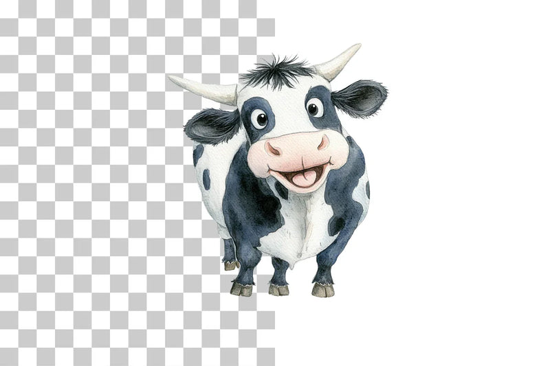 Funny Cartoon Cow Clipart Bundle - CraftNest - Digital Crafting and Art