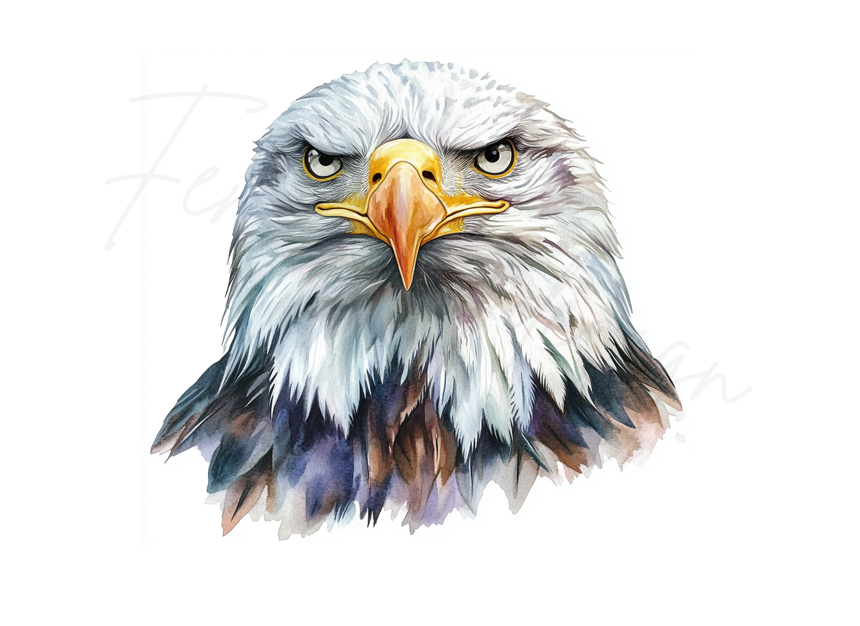 Majestic Eagle Head Clipart Bundle