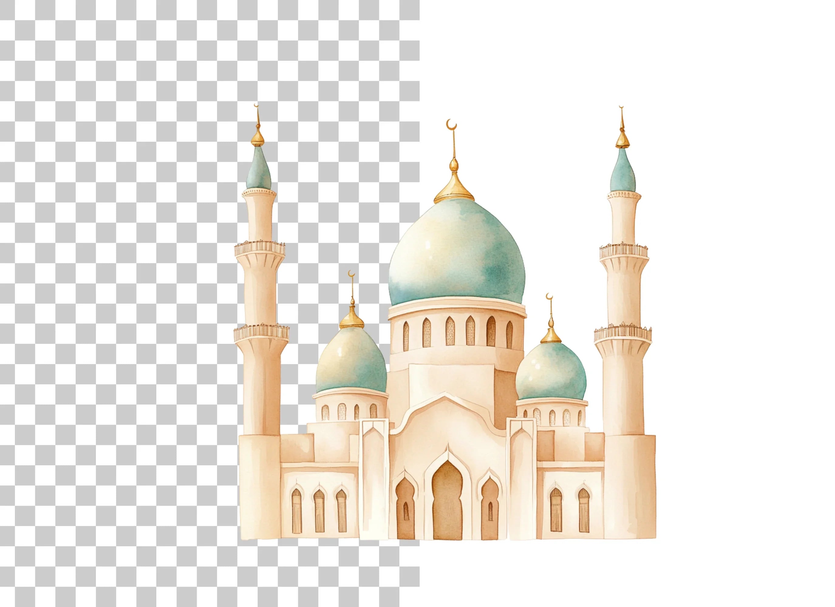 Mosque Clipart Bundle