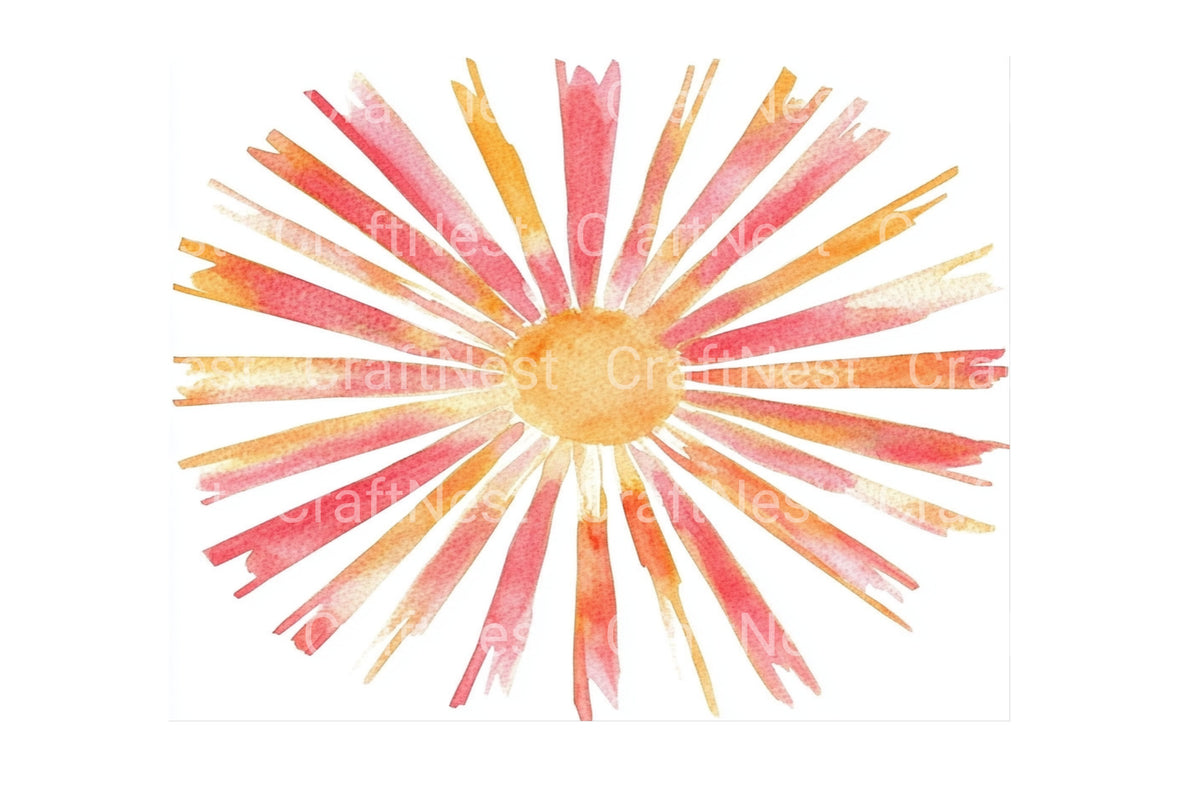 Bright Sunburst Designs Clipart Bundle