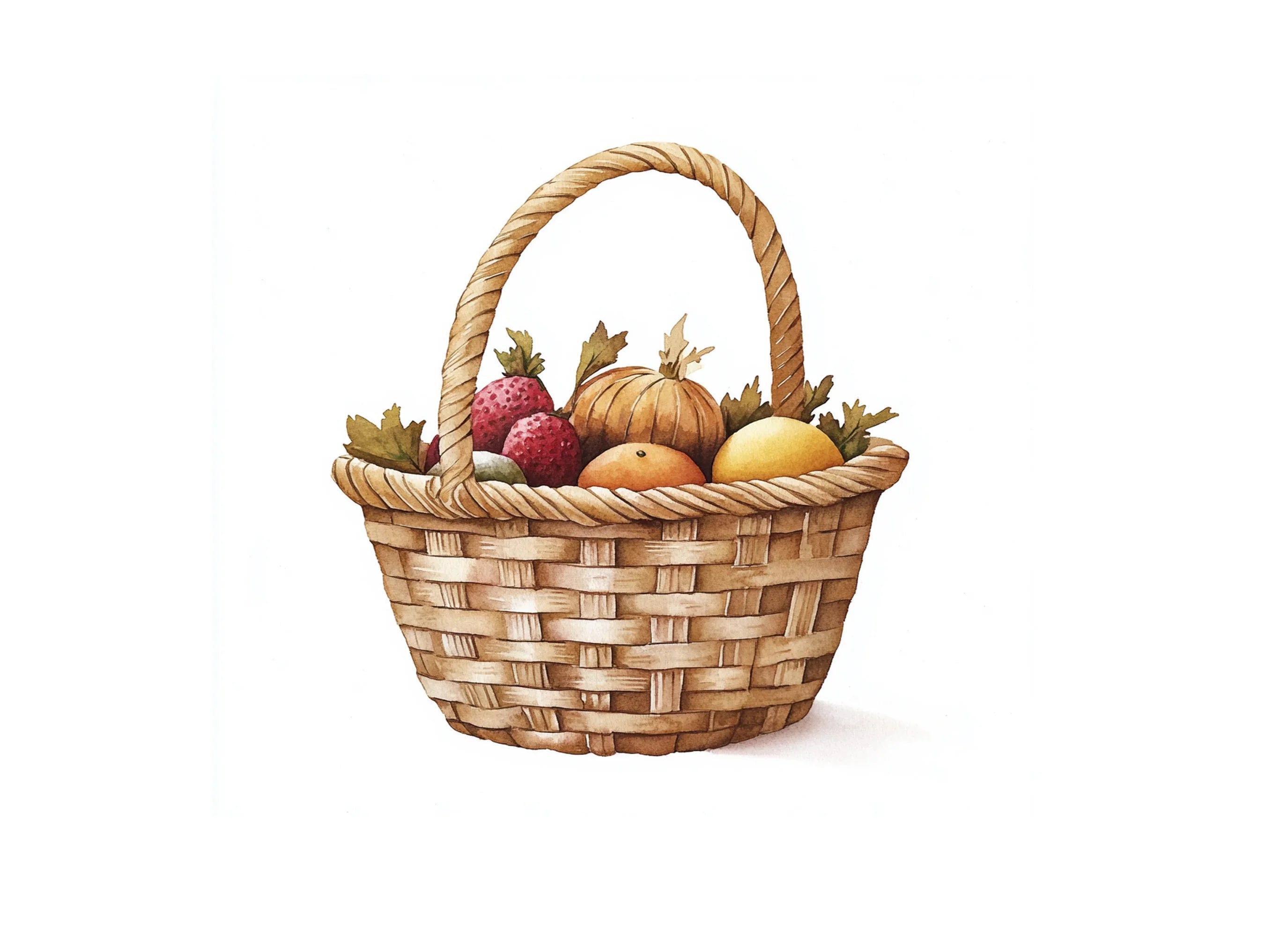Harvest Baskets Clipart Bundle