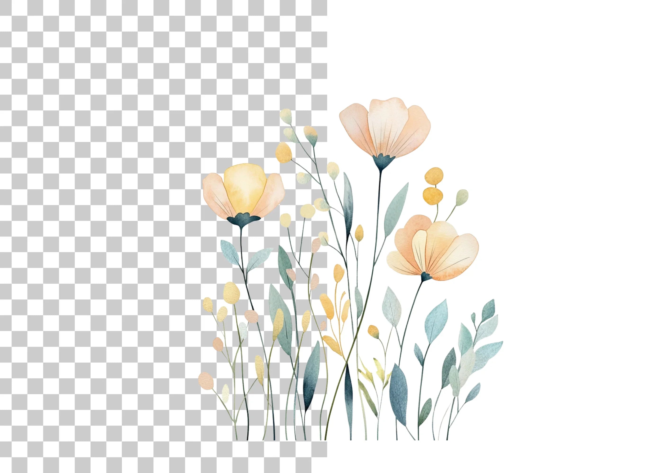 Wildflower Clipart Bundle