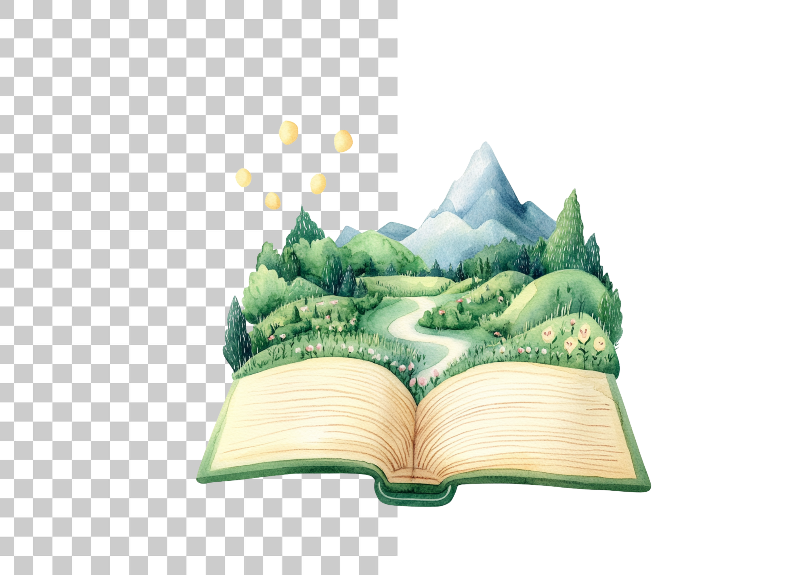 Fantasy Landscape Storybook Clipart Bundle