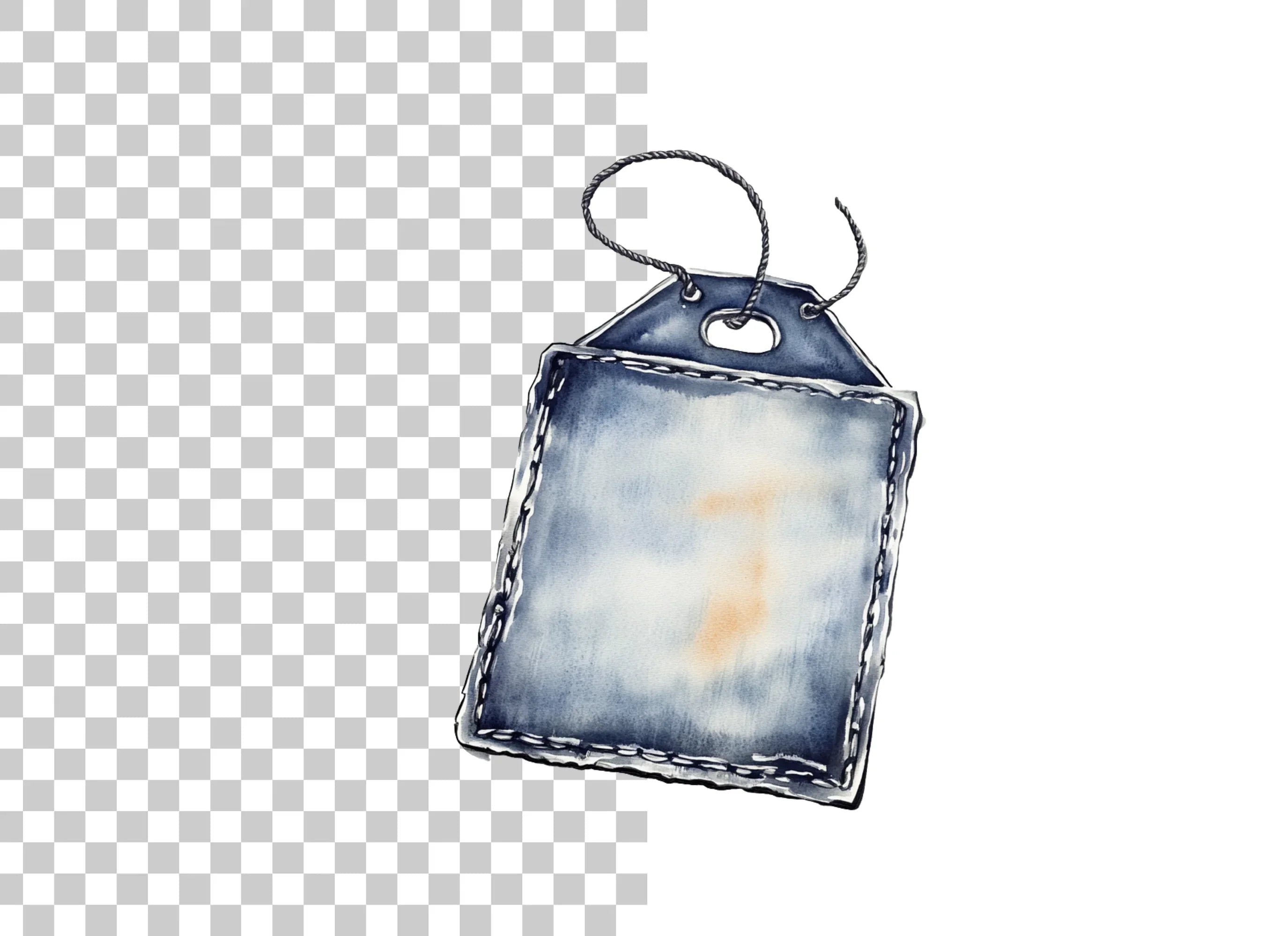 Denim Tags Clipart Bundle
