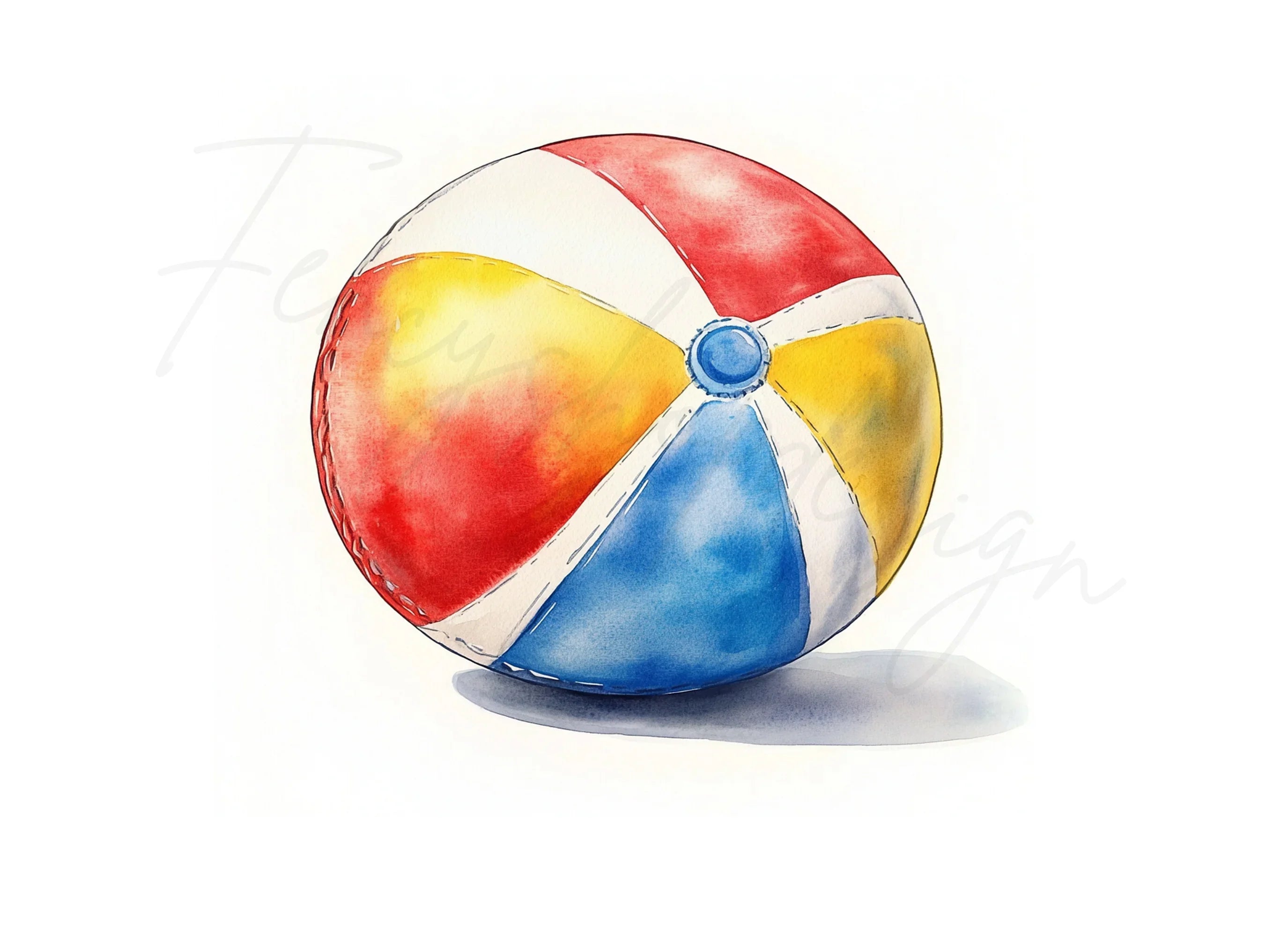 Vibrant Beach Ball Clipart Bundle