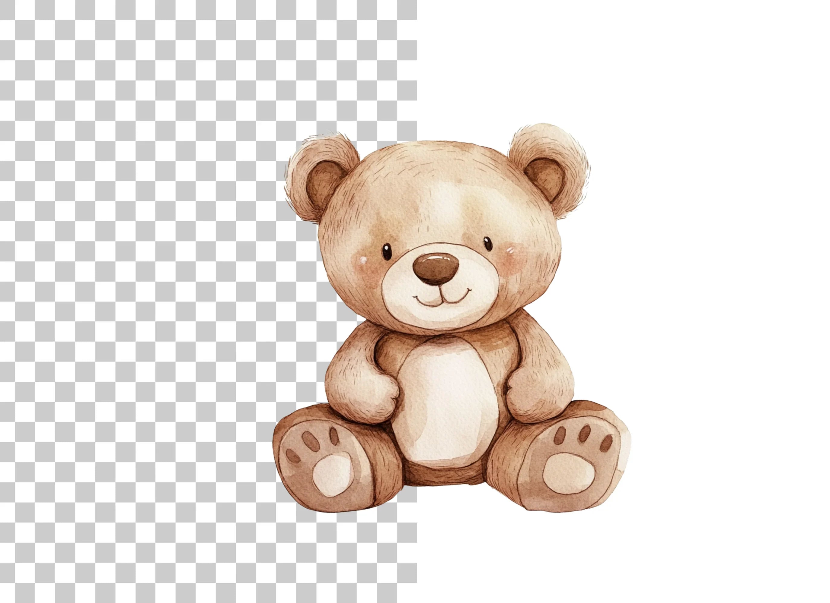 Cute Teddy Bear Clipart Bundle