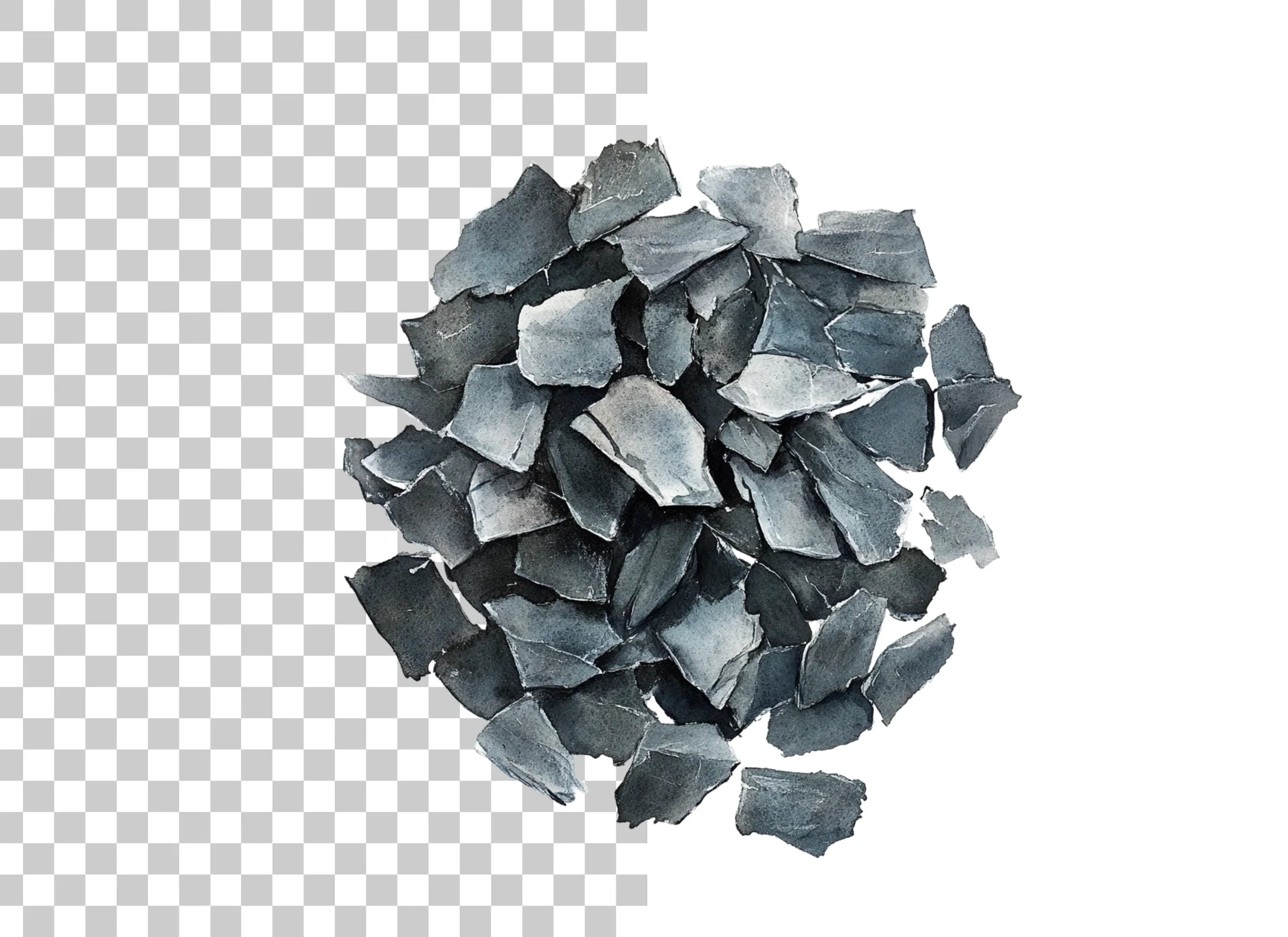 Stone Shard Clipart Bundle