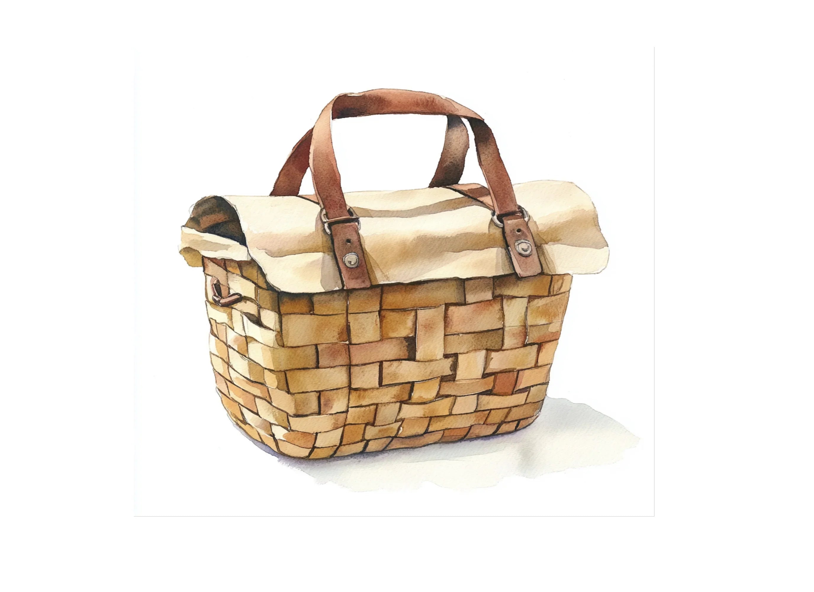 Picnic Baskets Clipart Bundle