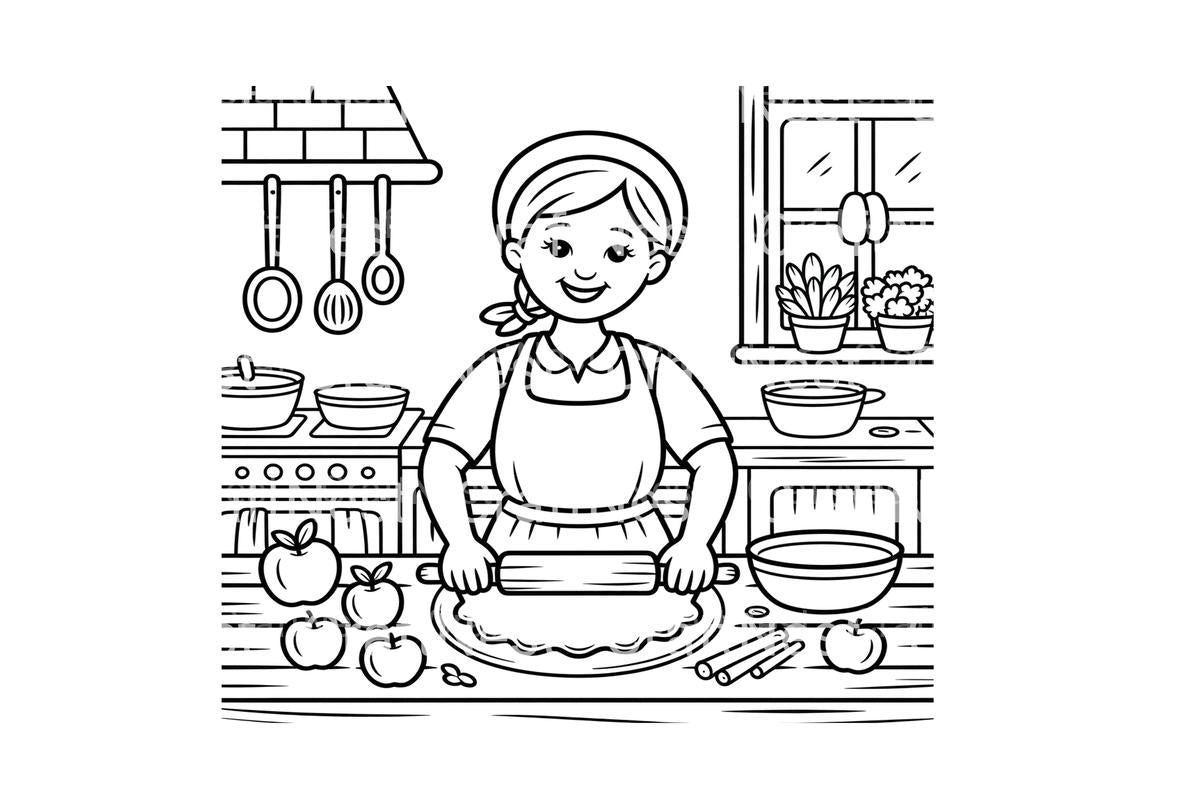 Baking Day Fun Coloring Books