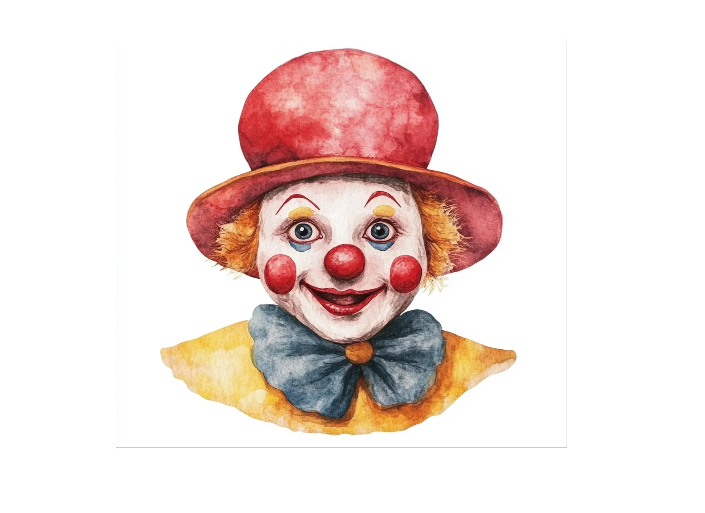 Cute Clown Faces and Body Clipart Bundle