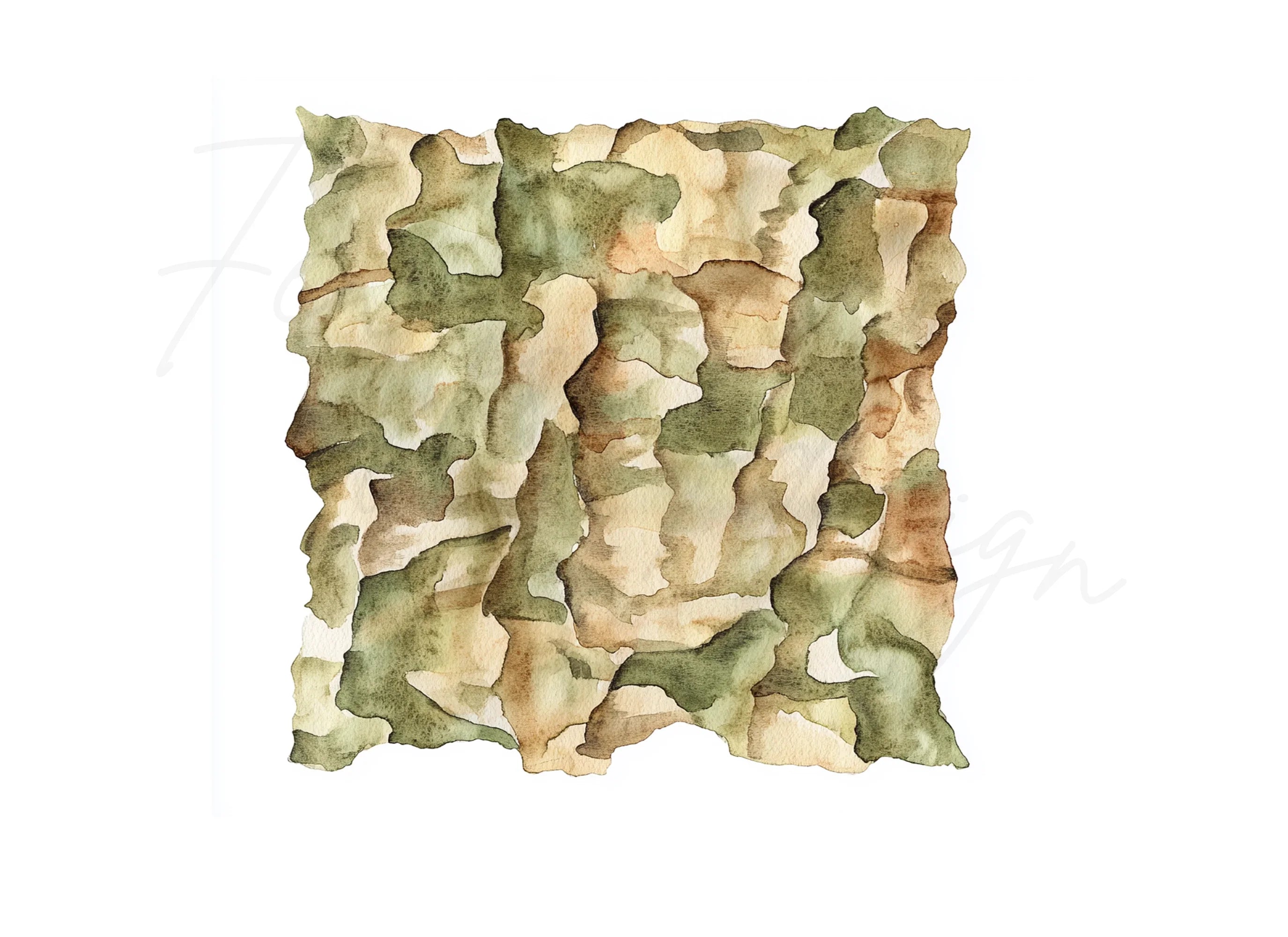Camouflage Pattern Clipart Bundle