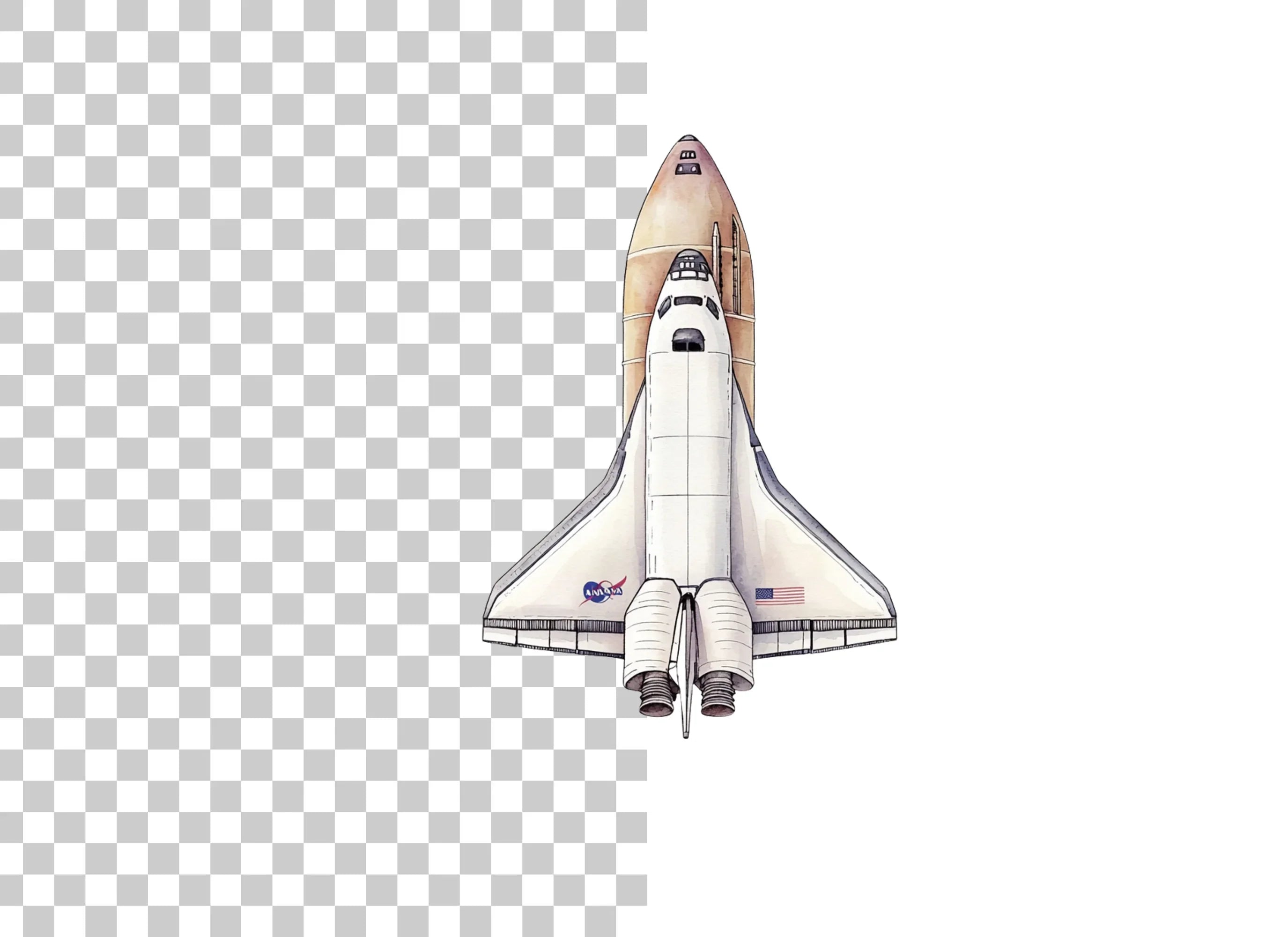 NASA Space Shuttle Clipart Bundle