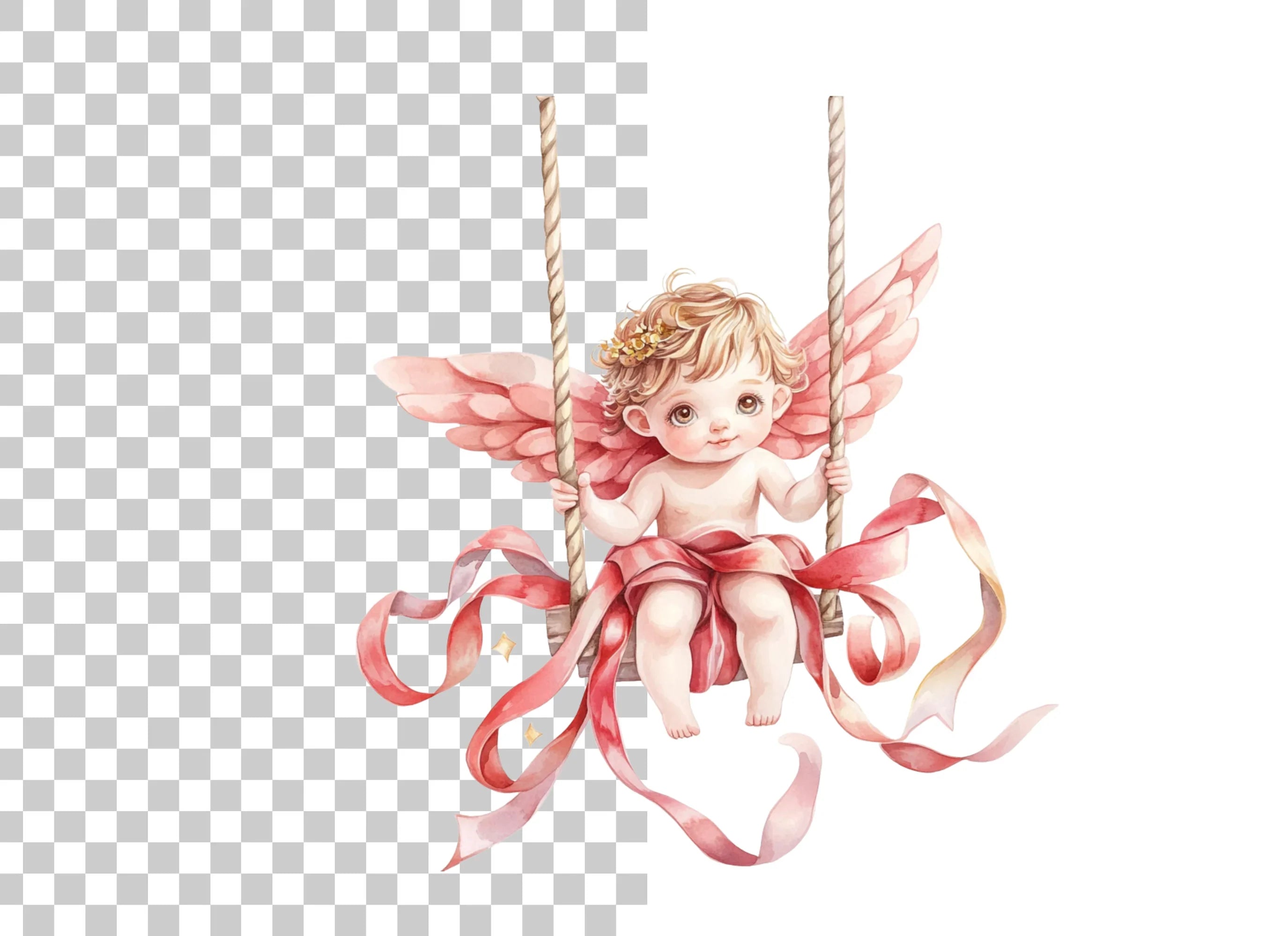 Cute Valentine Cupid Clipart Bundle