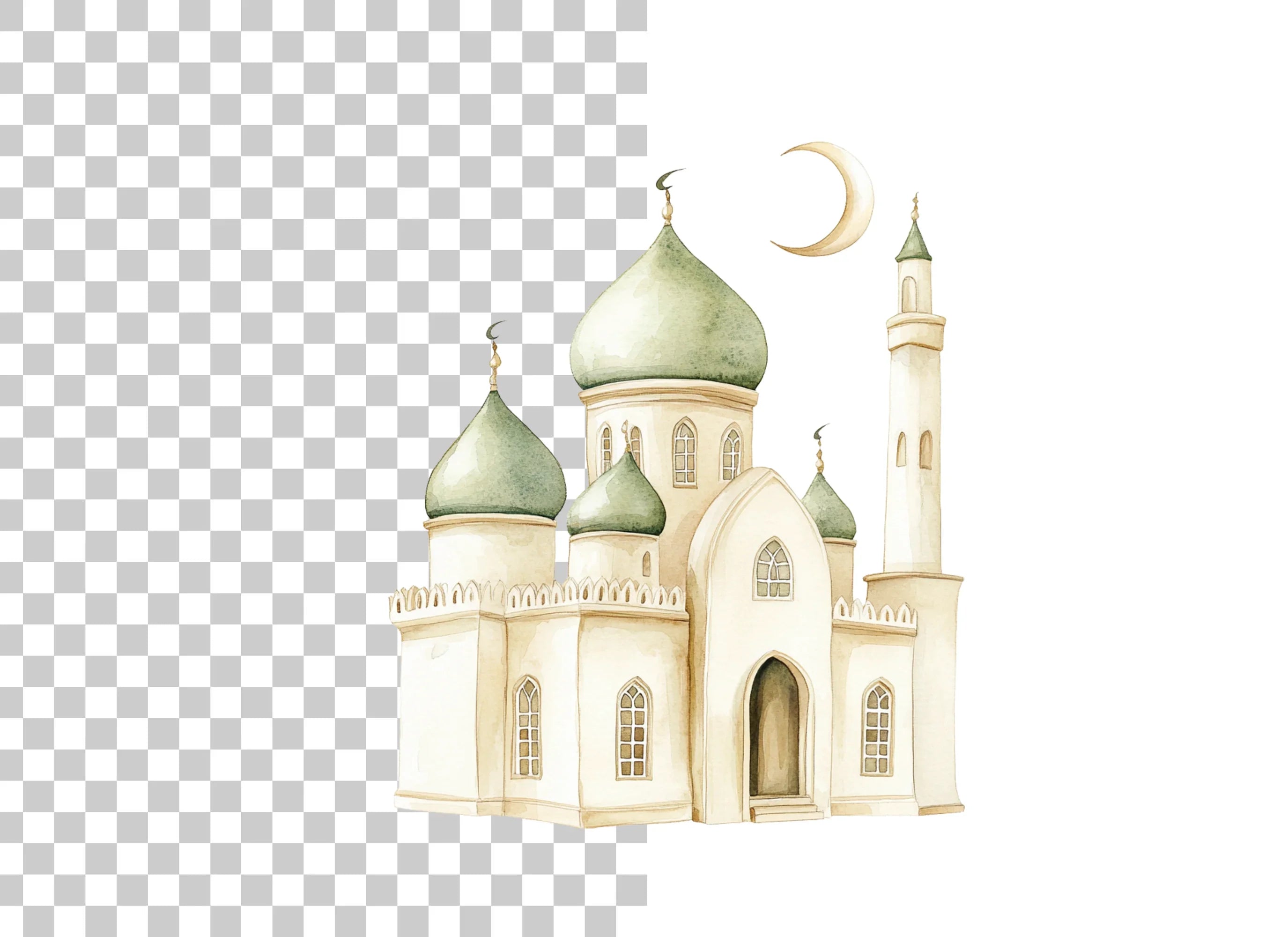 Mosque Clipart Bundle