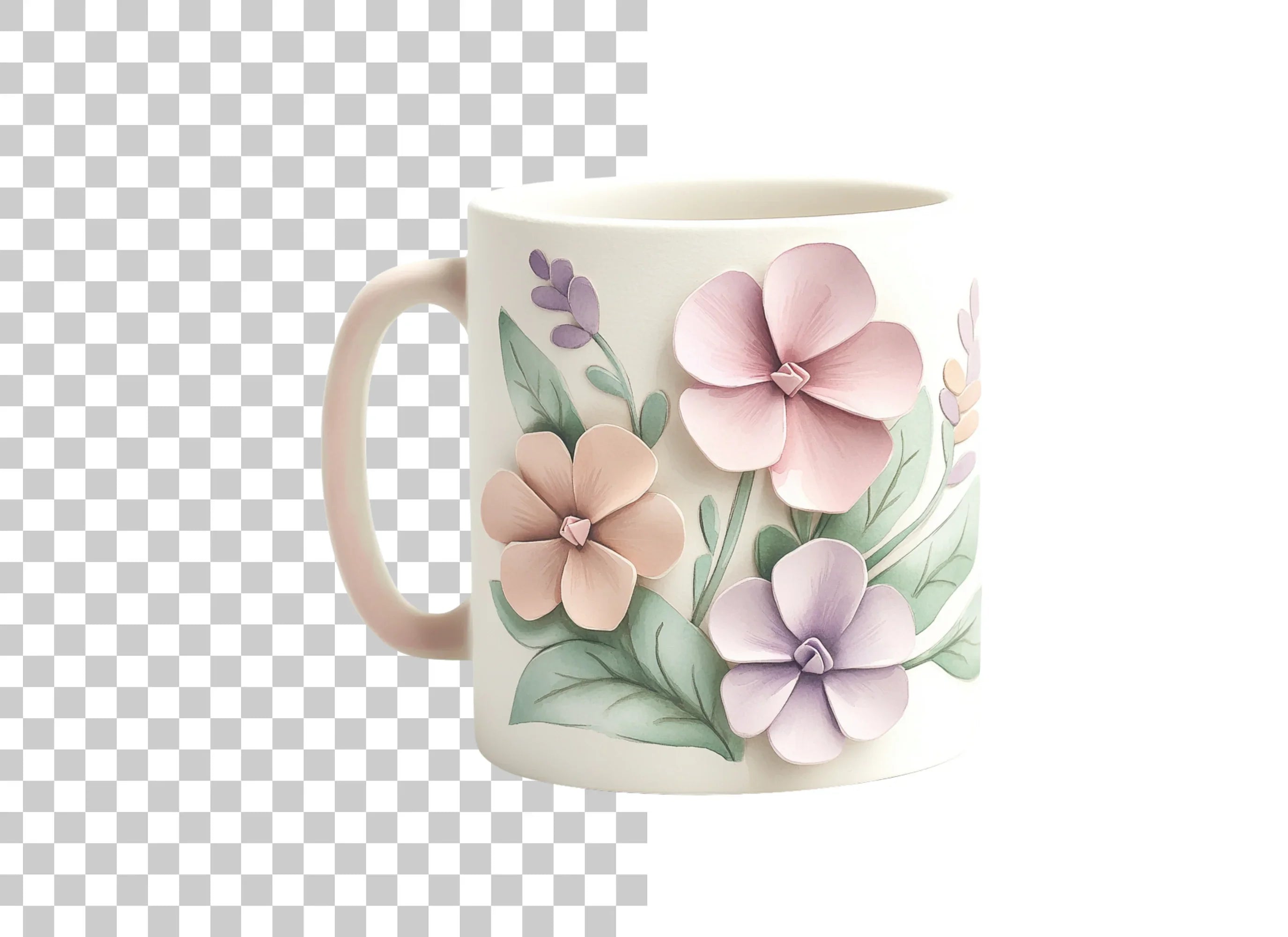 Floral Pastel Blooms Clipart Bundle