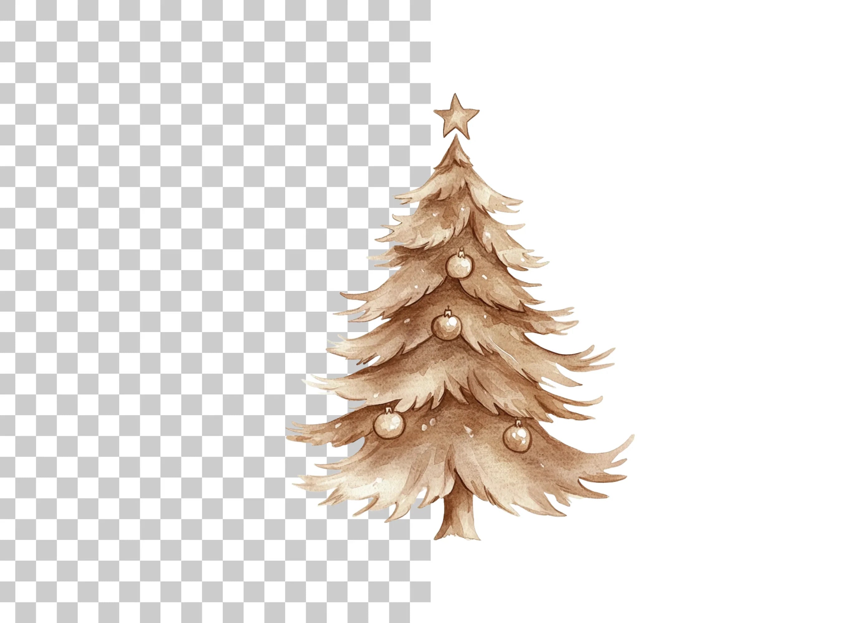 Christmas Tree Clipart Bundle