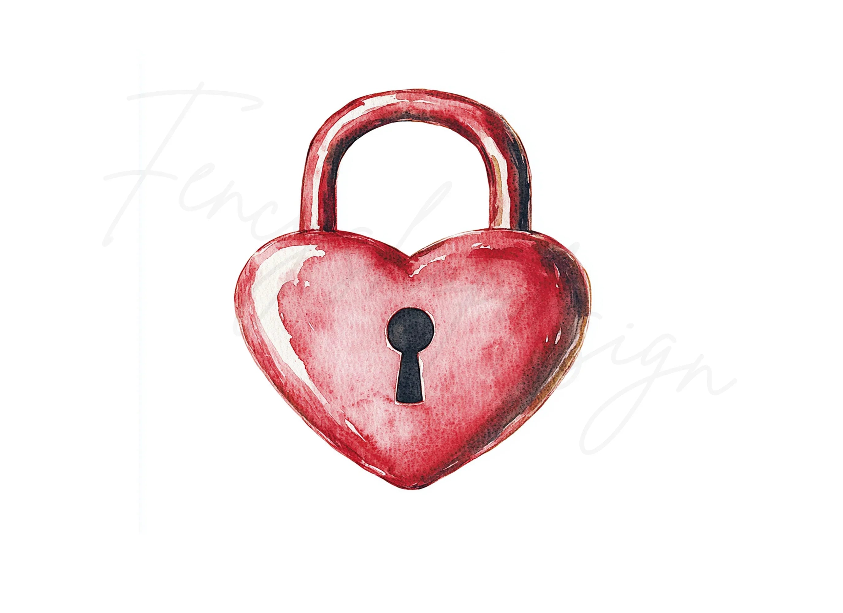 Heart Lock Clipart Bundle