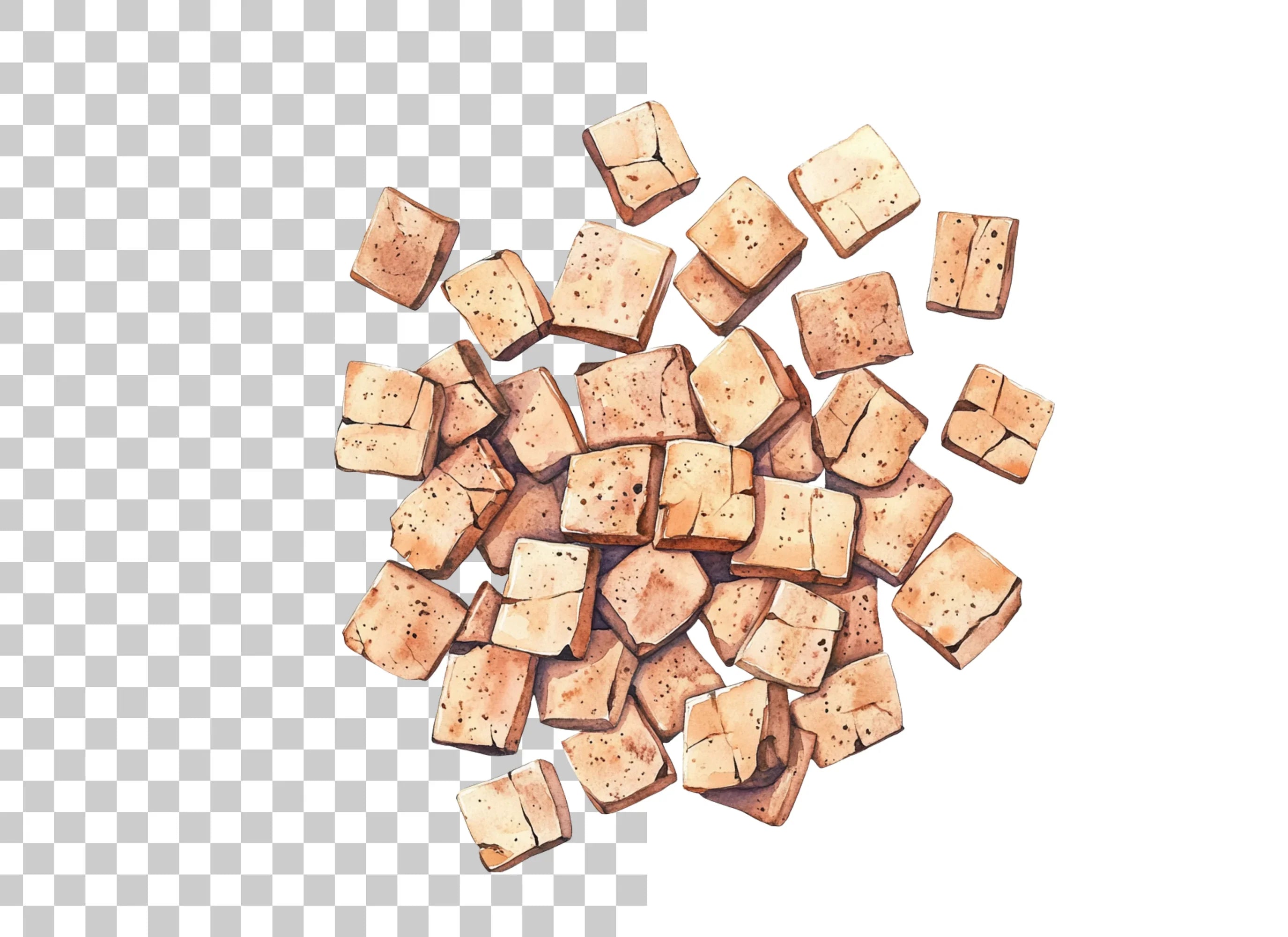 Cracked Stone and Dirt Clipart Bundle