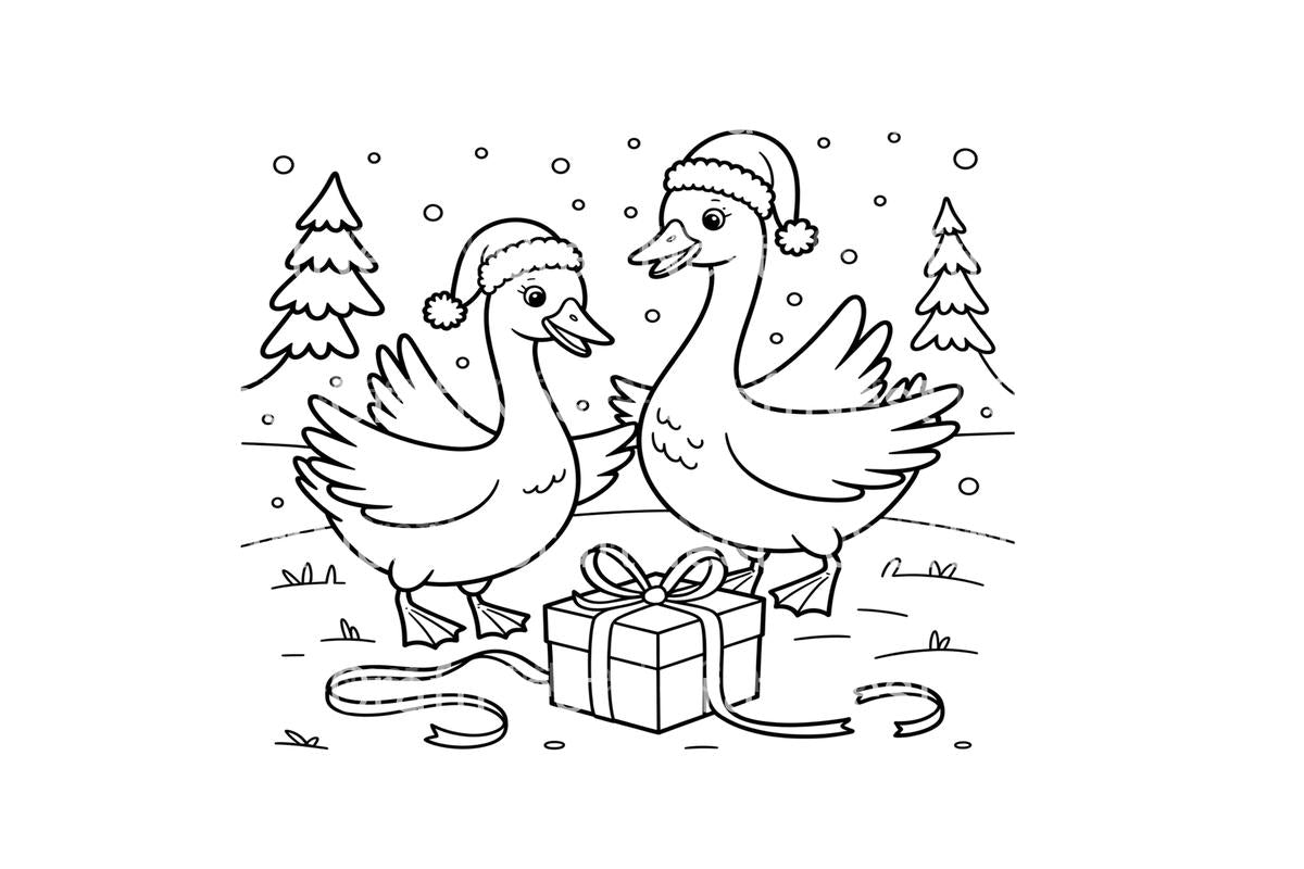 Christmas GooseFun Coloring Books