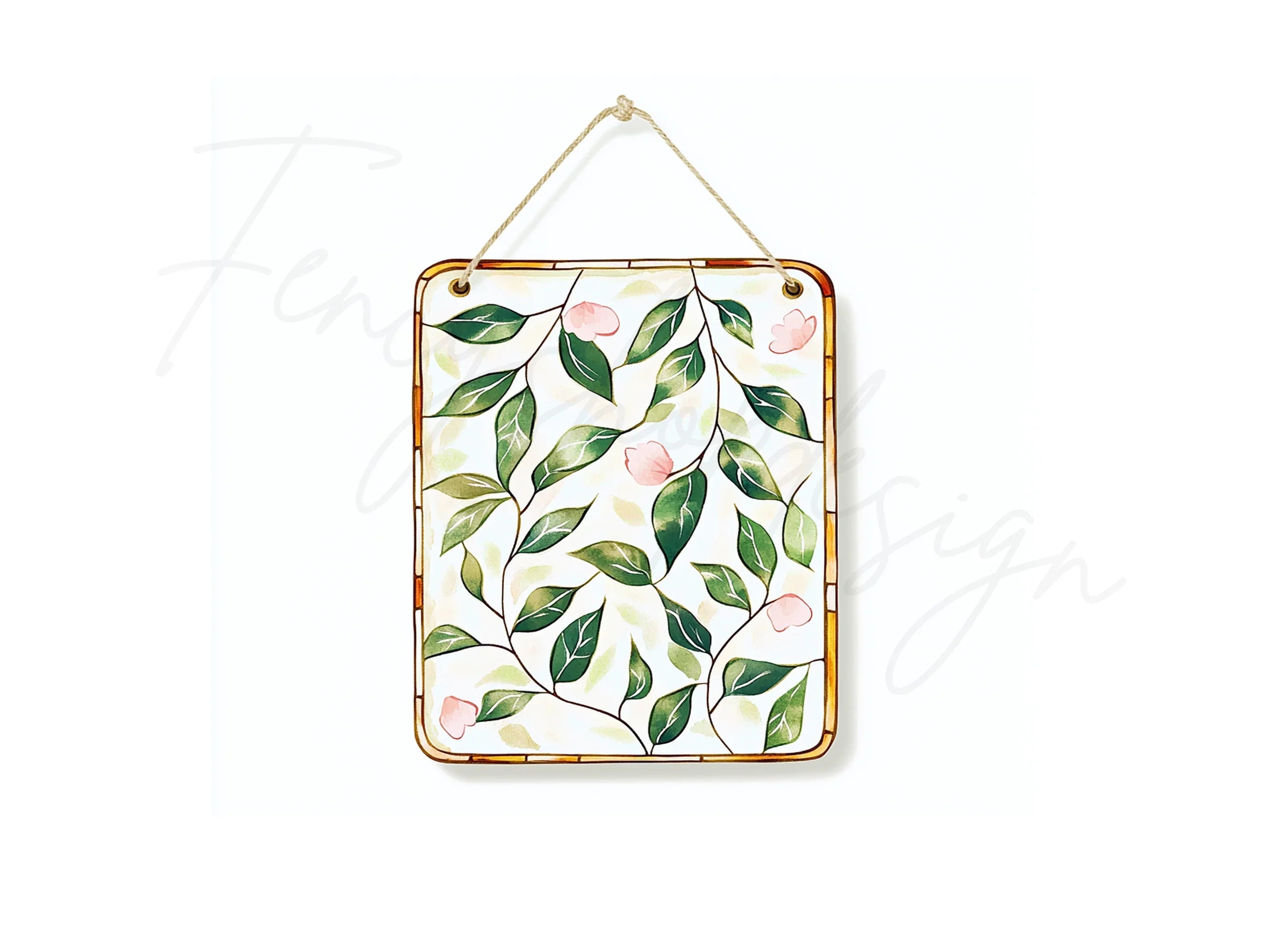 Stained Glass Botanical Clipart Bundle