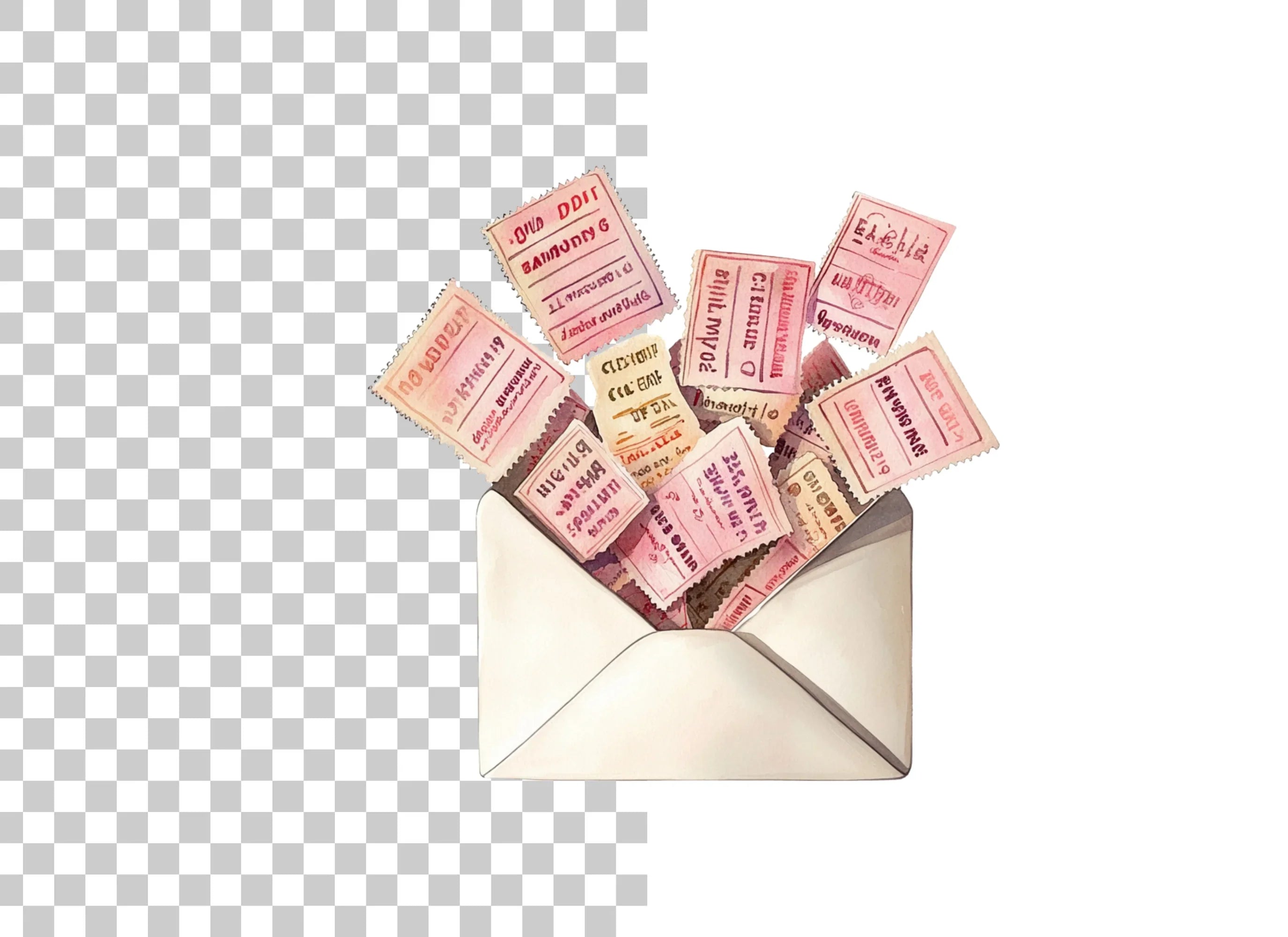 Valentine Love Letter Clipart Bundle