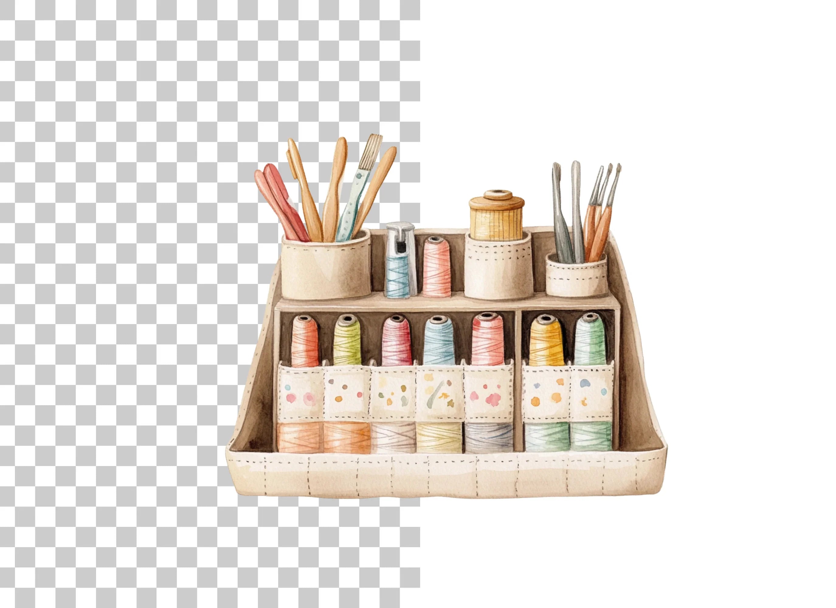 Craft Room Organizer Clipart Bundle