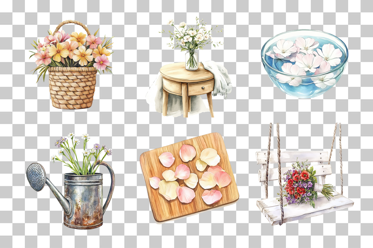 Rustic Home Decor Clipart Bundle