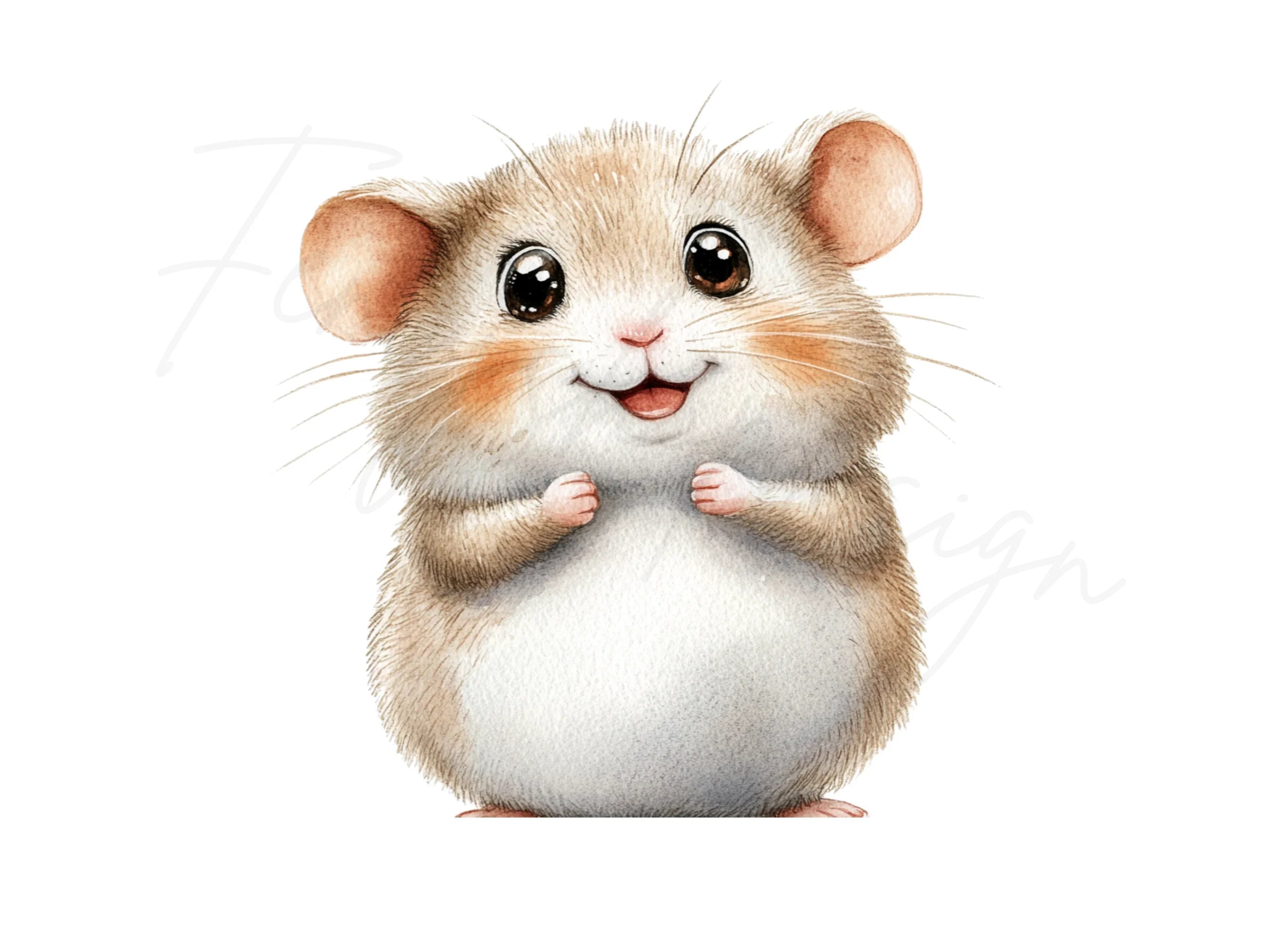 Cute Hamster Clipart Bundle