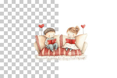 Romantic Movie Date Night Clipart Bundle - CraftNest - Digital Crafting and Art
