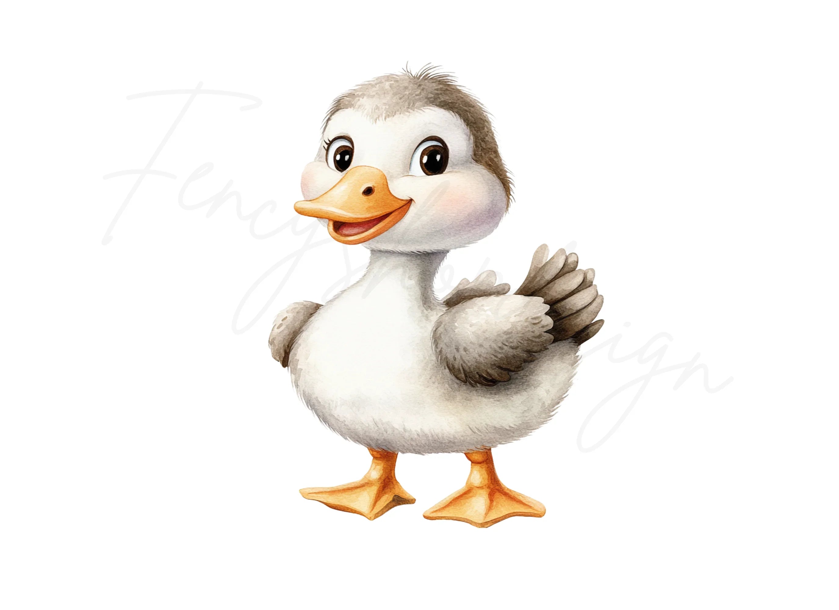 Cute Baby Duckling Clipart Bundle