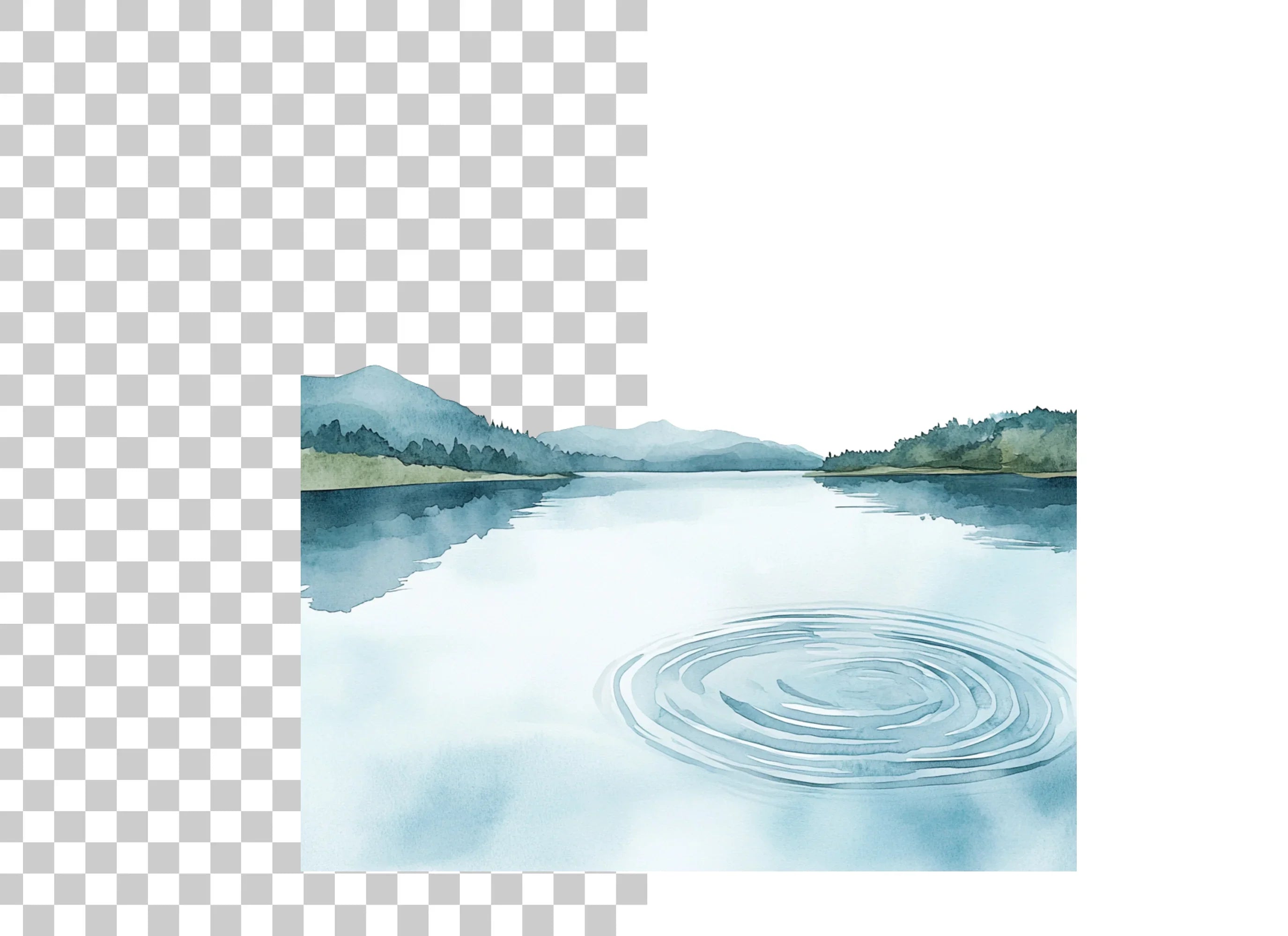 Lake Landscape Clipart Bundle
