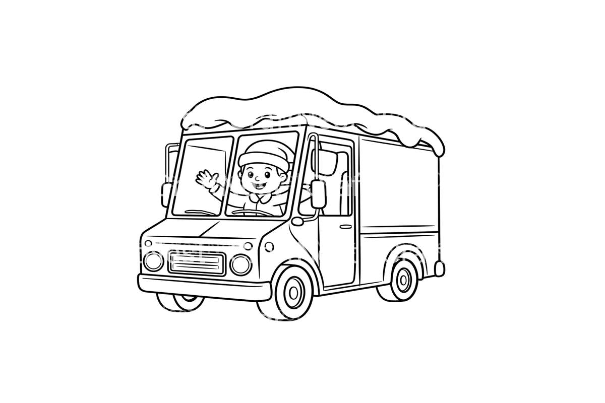 Festive Christmas Vehicles Coloring Books