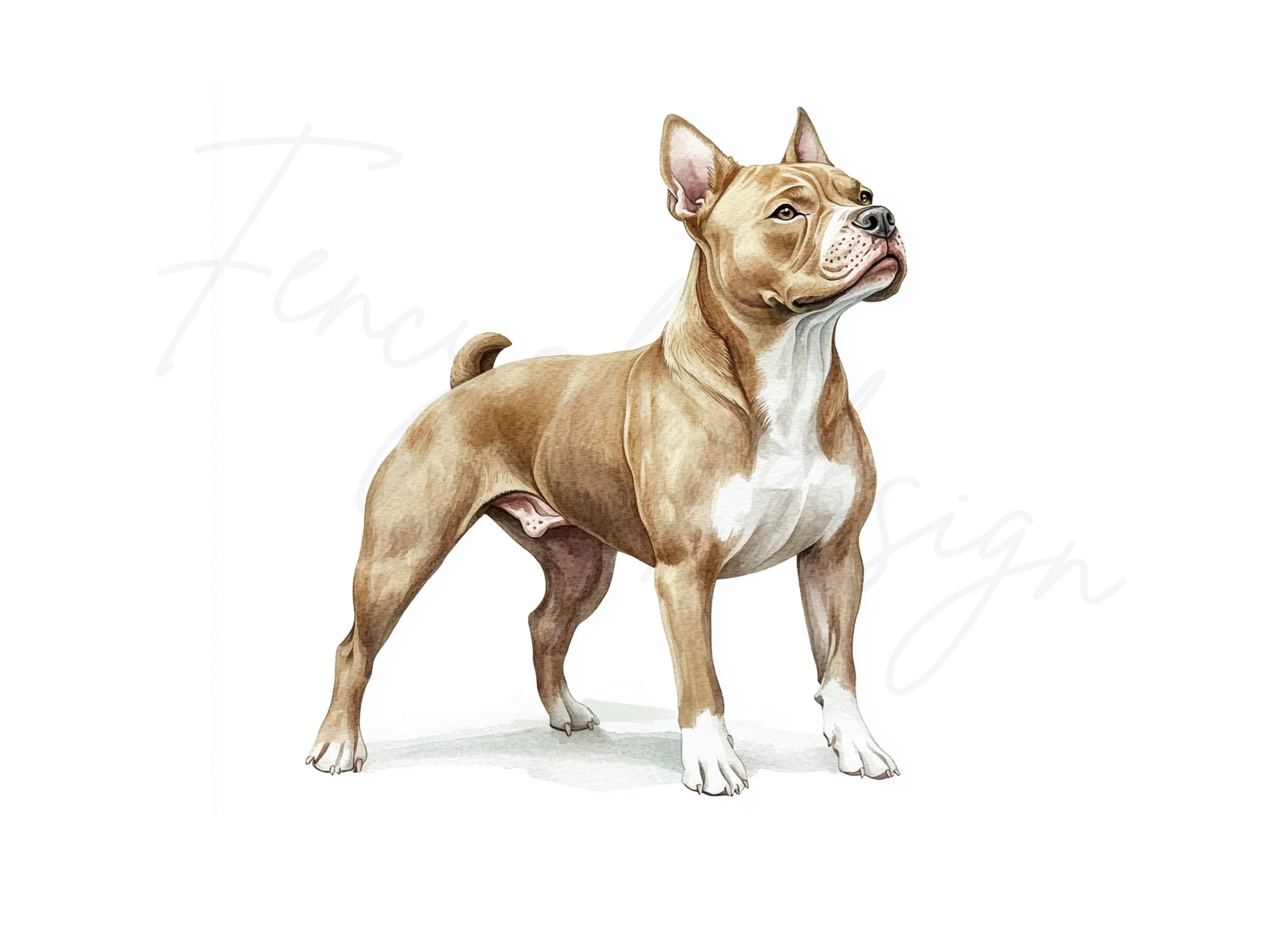 American Staffordshire Terrier Clipart Bundle