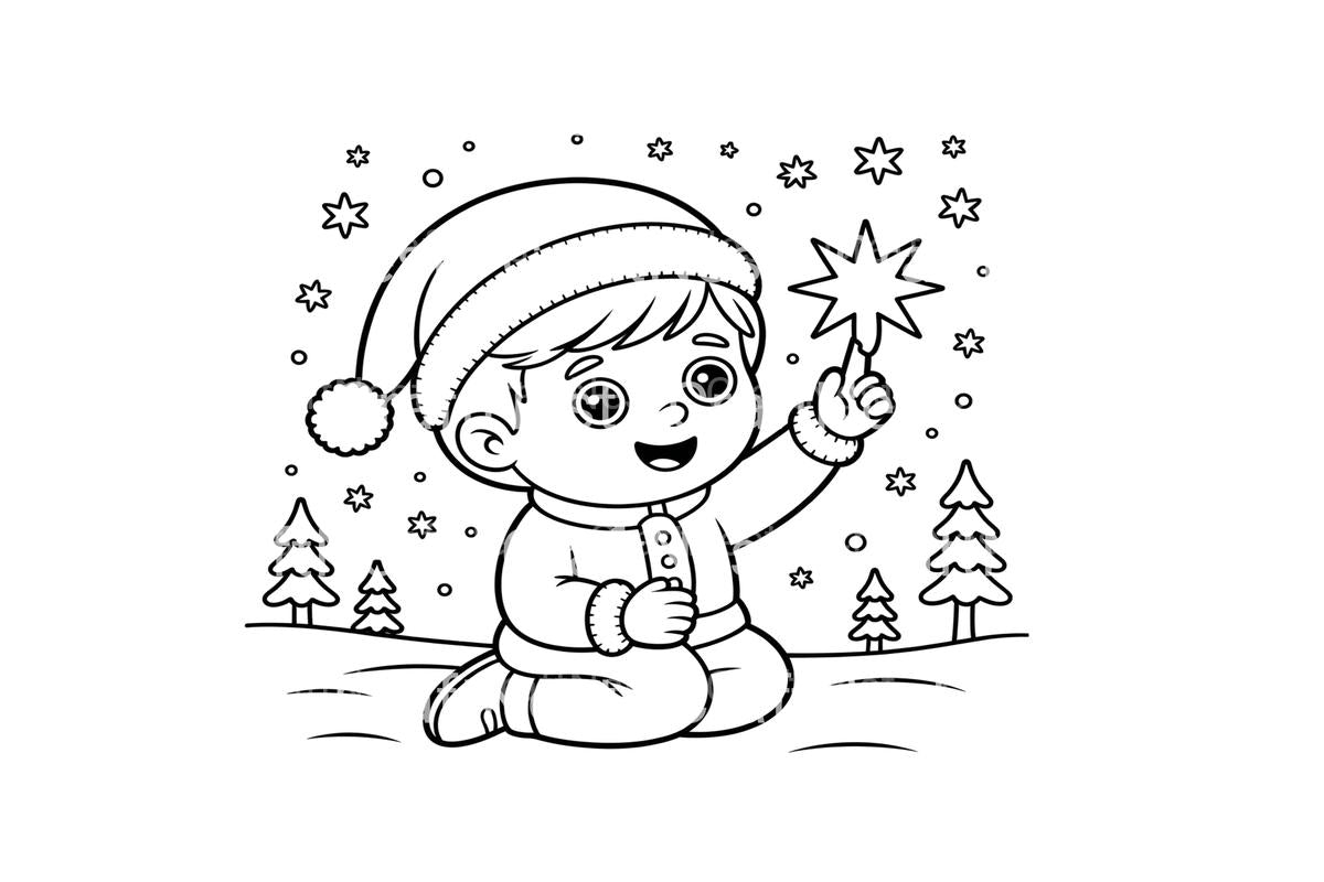 Winter Kids Fun Coloring Books