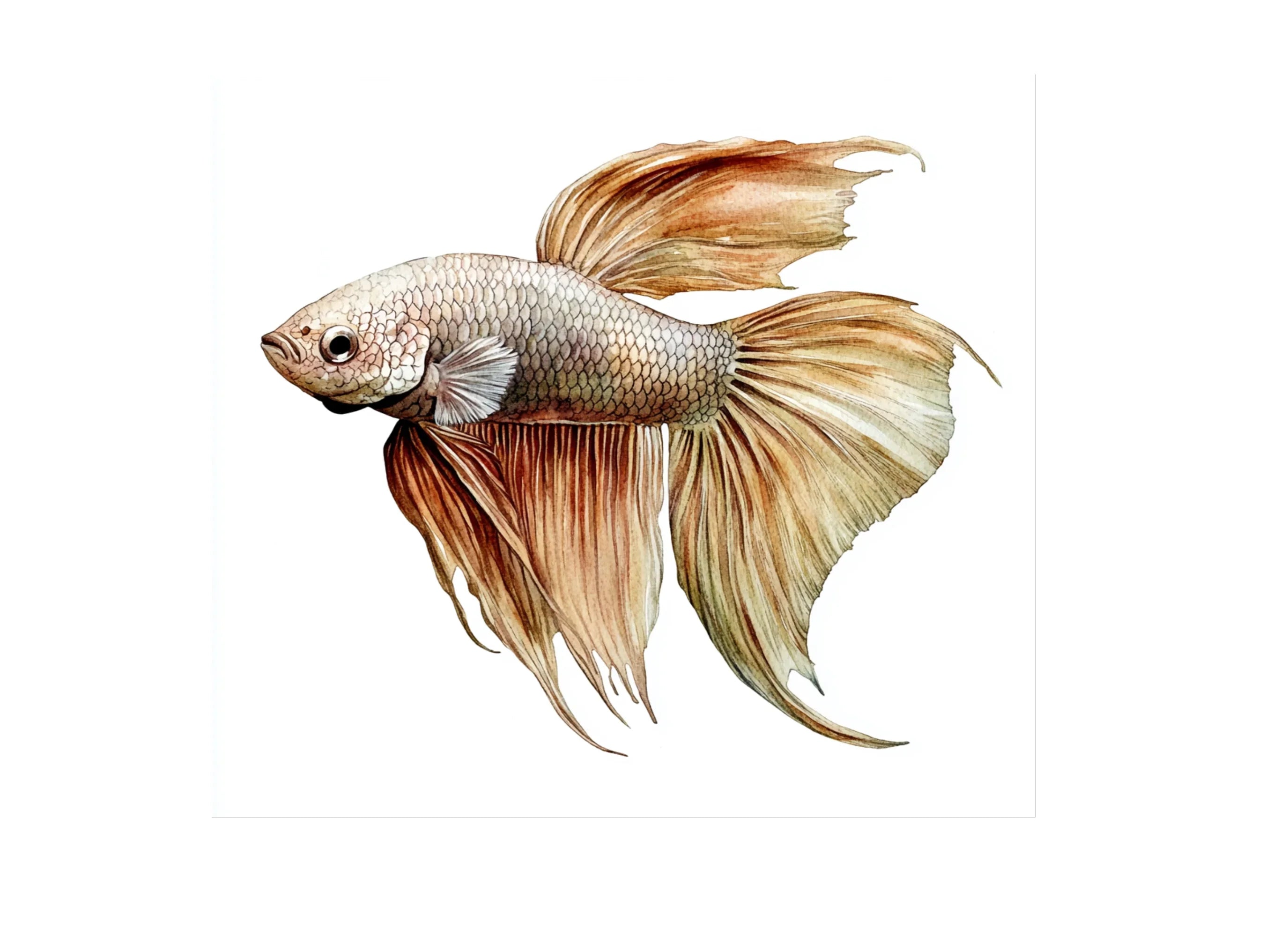 Elegant Betta Fish Clipart Bundle